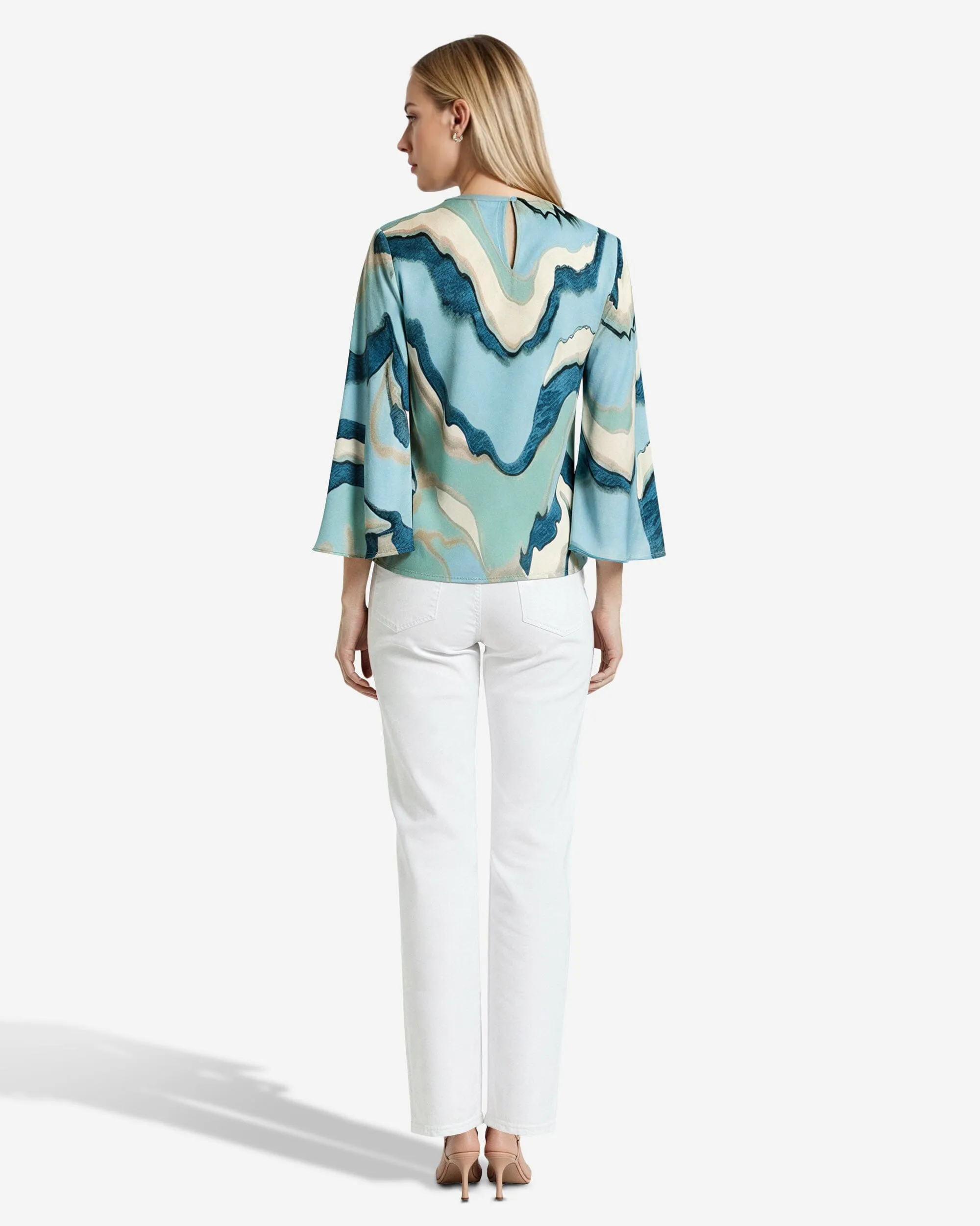 Keyhole Front Blouse sold by Anne Klein product image thumbnail 5