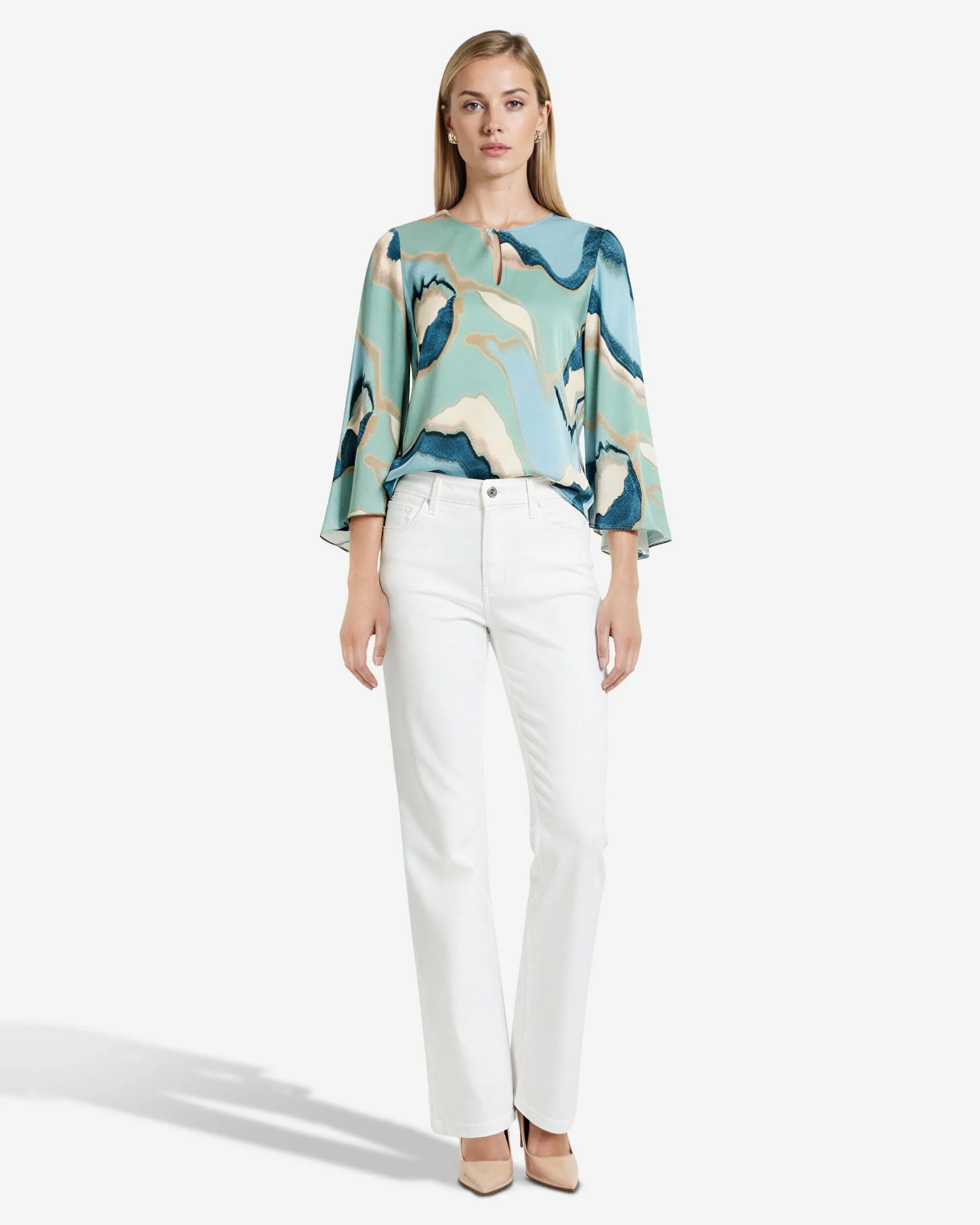 Keyhole Front Blouse sold by Anne Klein