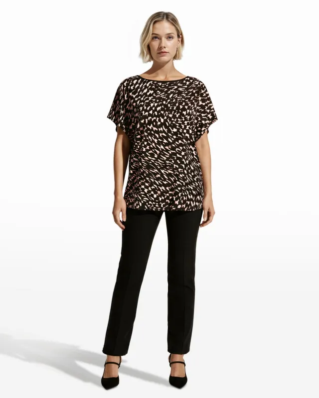 Short Sleeve Slit Hem Top sold by Anne Klein