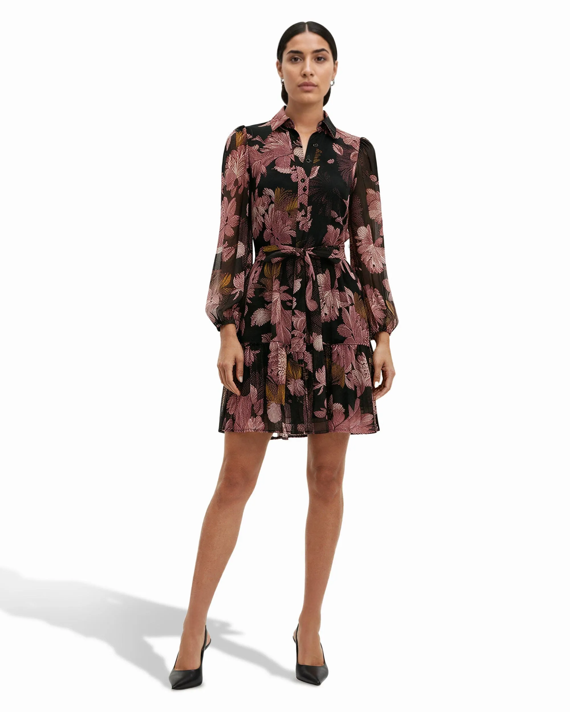 Tiered Shirt Dress sold by Anne Klein product image thumbnail 2