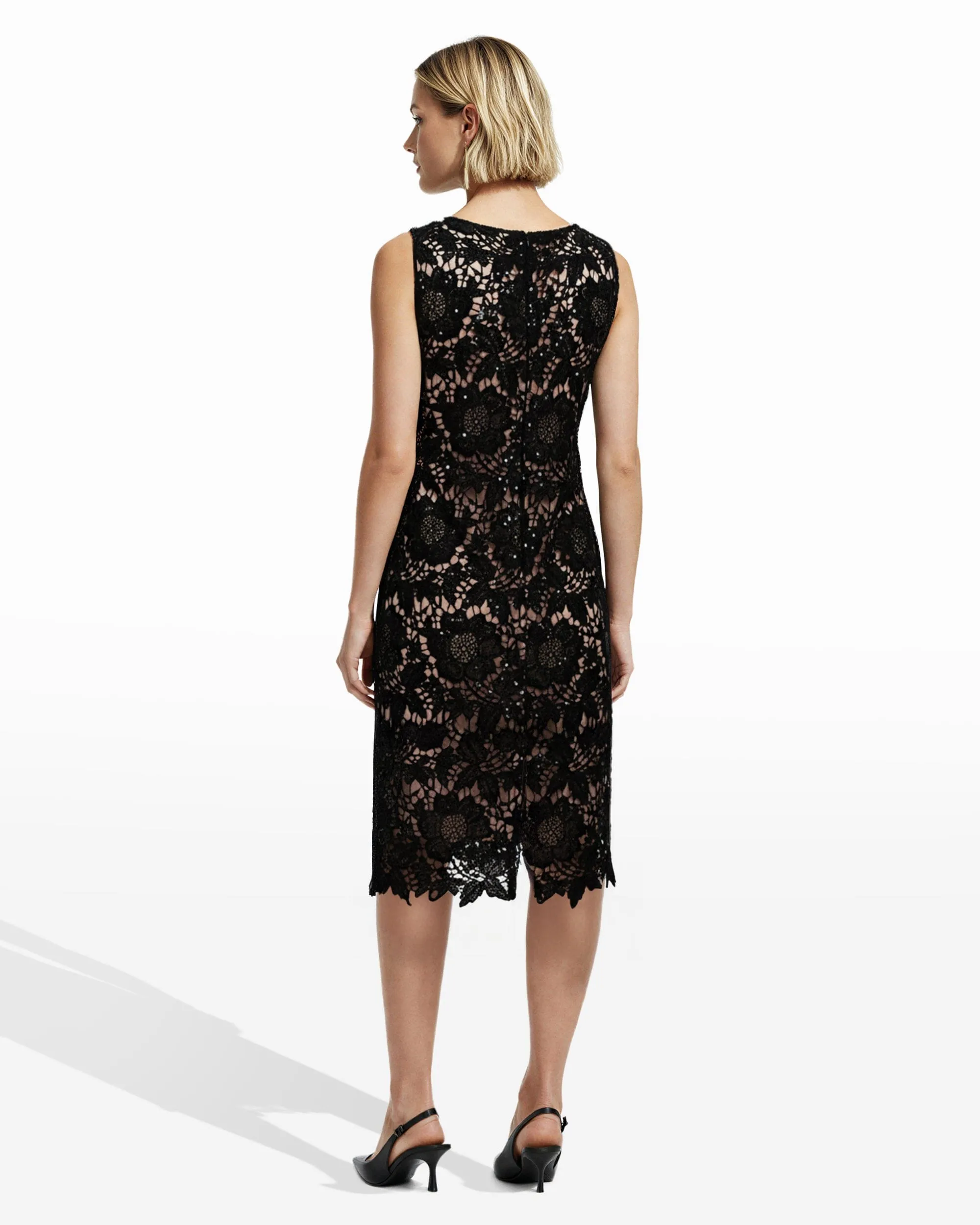 Boatneck Midi Sheath Dress sold by Anne Klein product image thumbnail 4