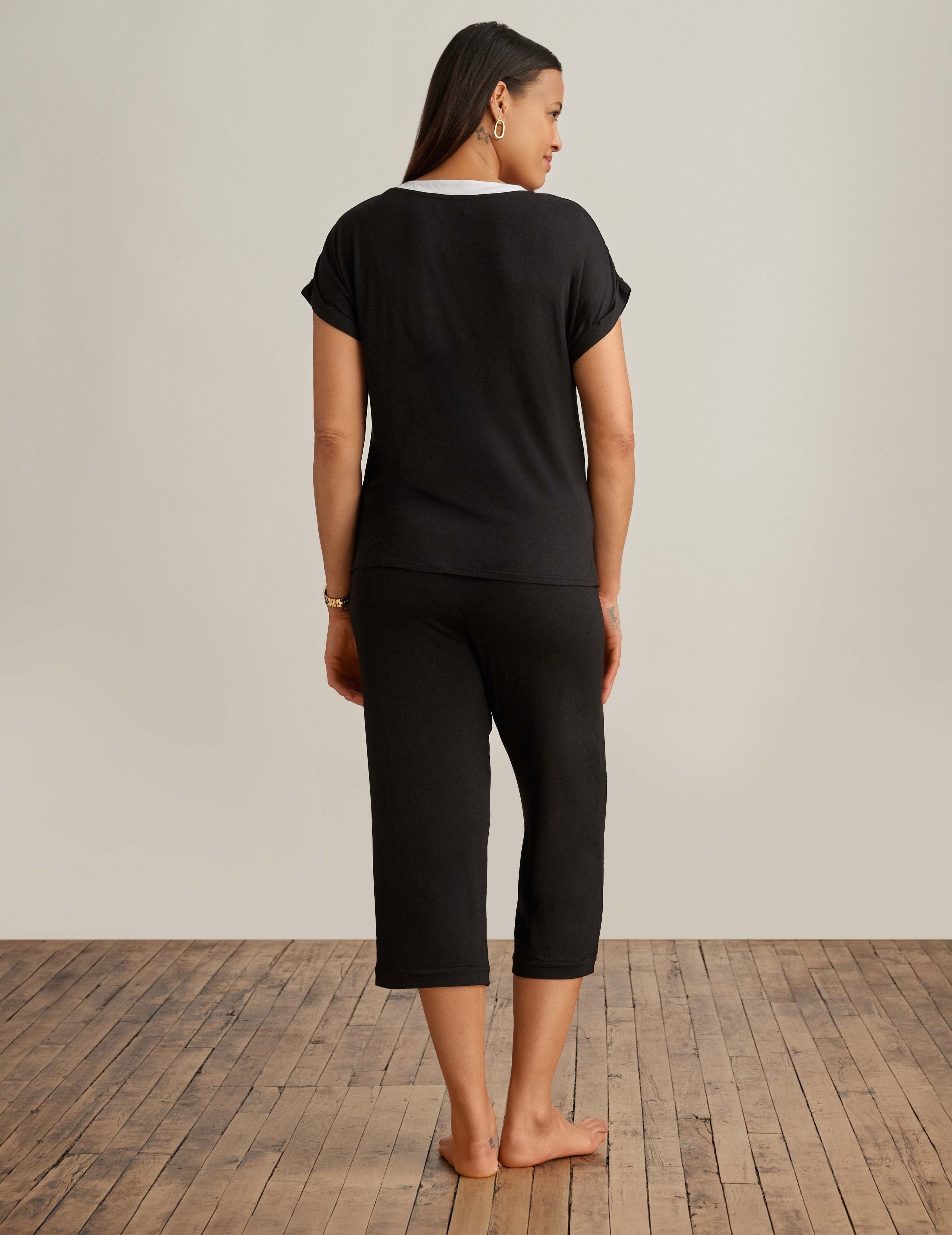 Button Front Capri Pajama Set sold by Anne Klein product image thumbnail 2