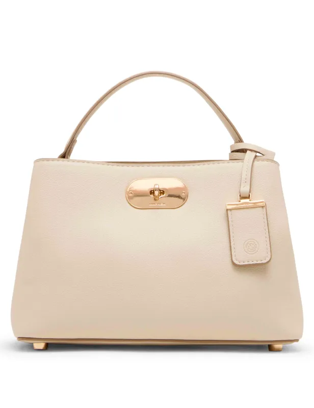 Small Oval Turnlock Top Handle with Convertible Strap sold by Anne Klein