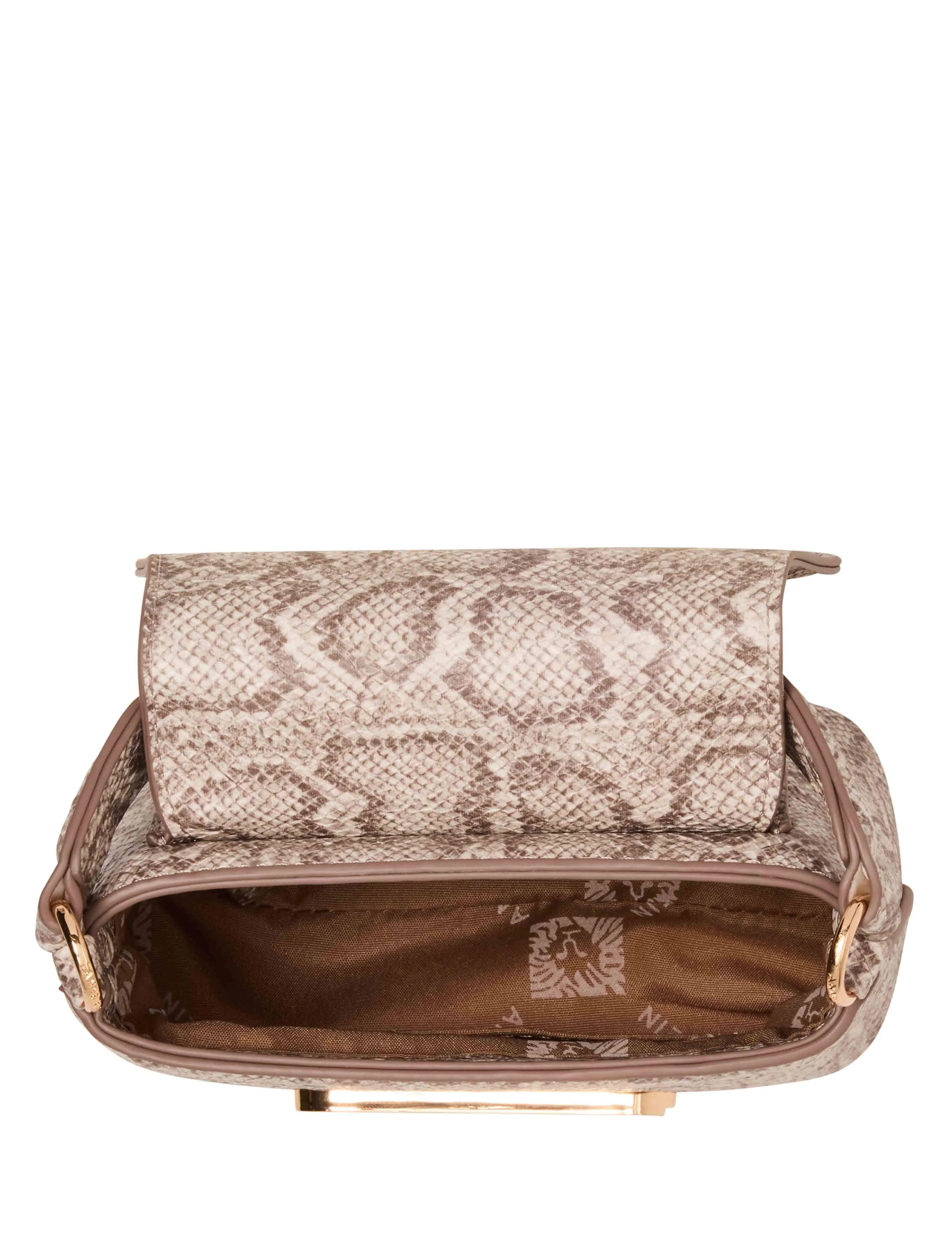 Faux Snake Mini Top Handle Flap with Detachable Strap sold by Anne Klein product image thumbnail 5