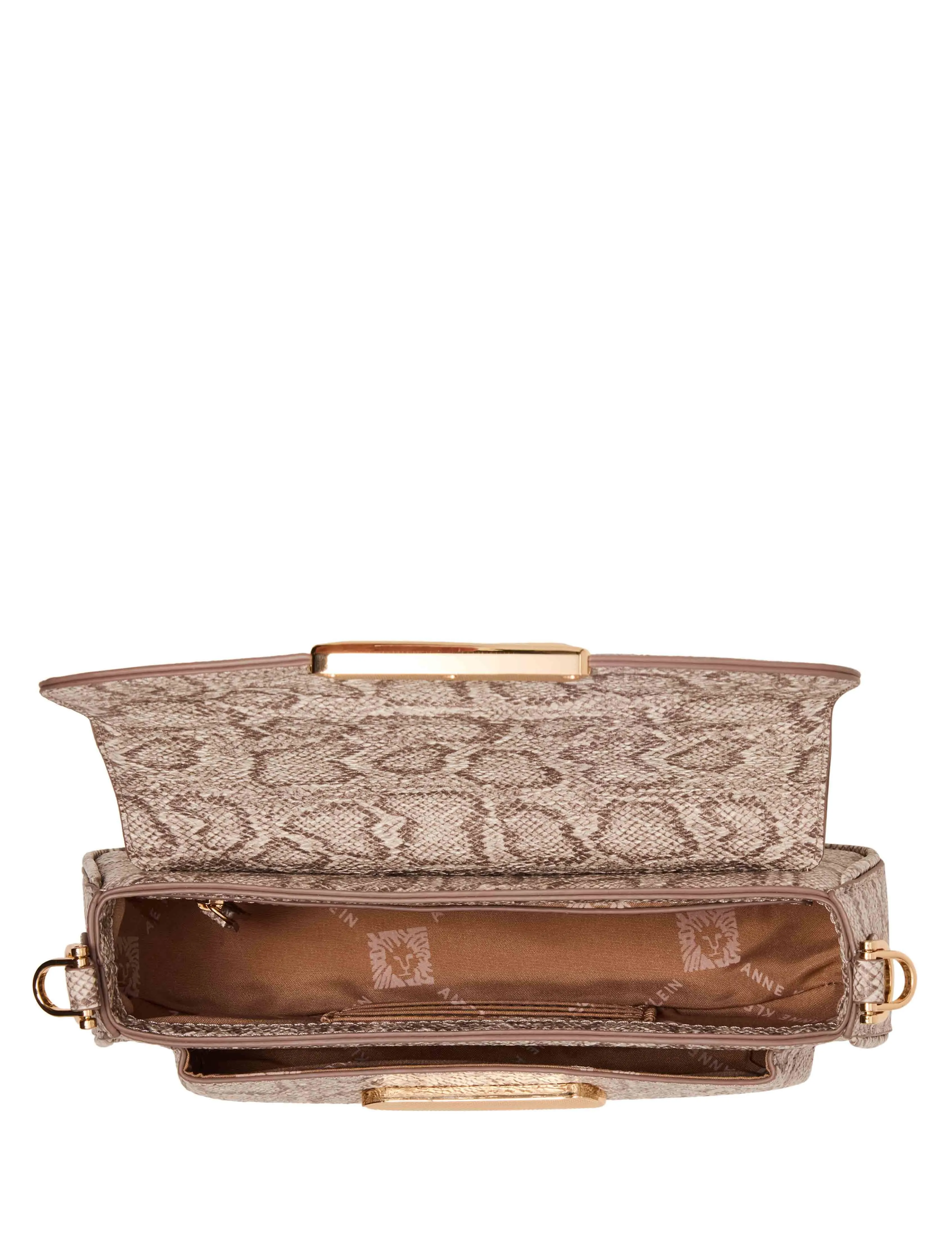 Faux Snake Sculpted Plaque East West Shoulder Bag sold by Anne Klein product image thumbnail 5