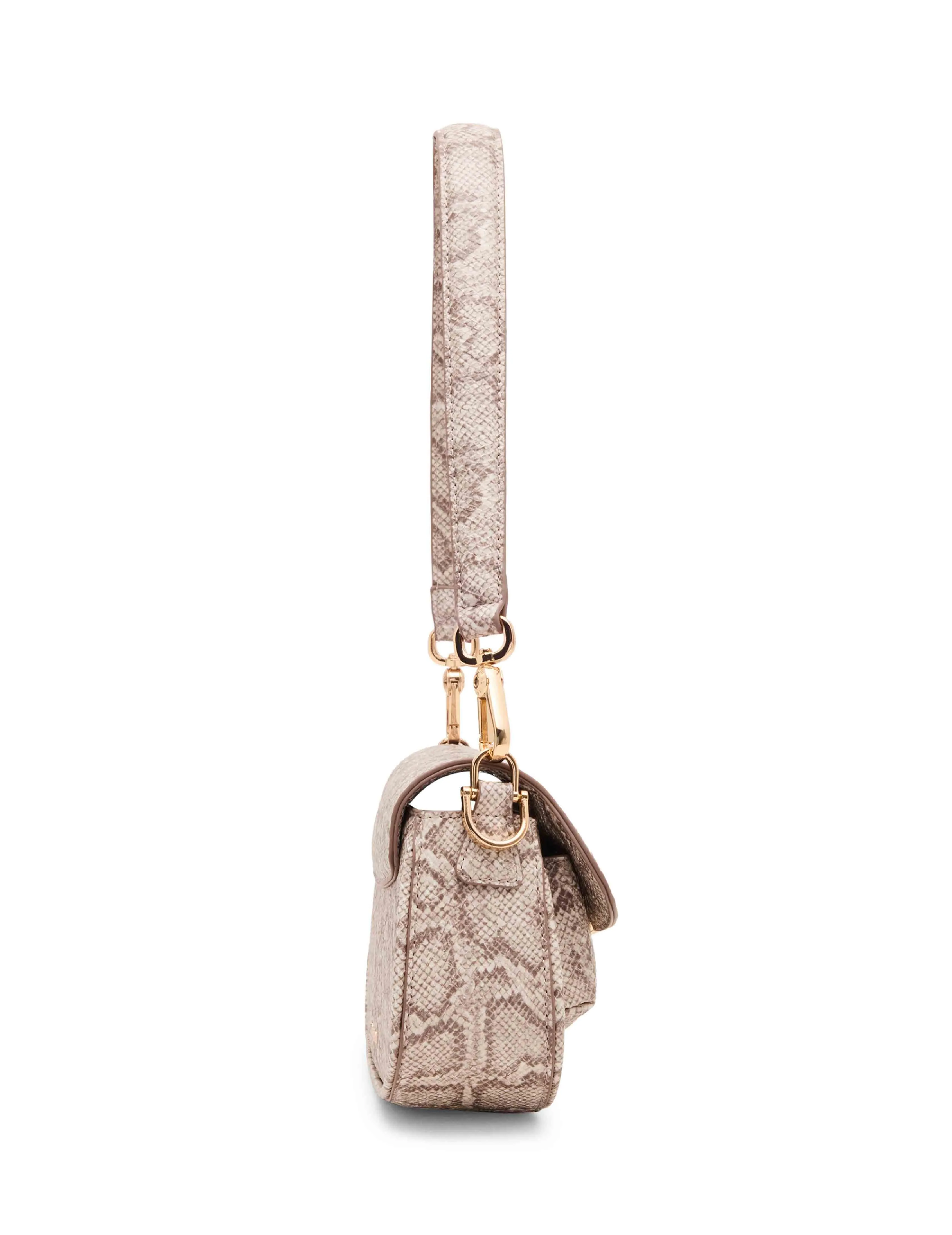 Faux Snake Sculpted Plaque East West Shoulder Bag sold by Anne Klein product image thumbnail 3