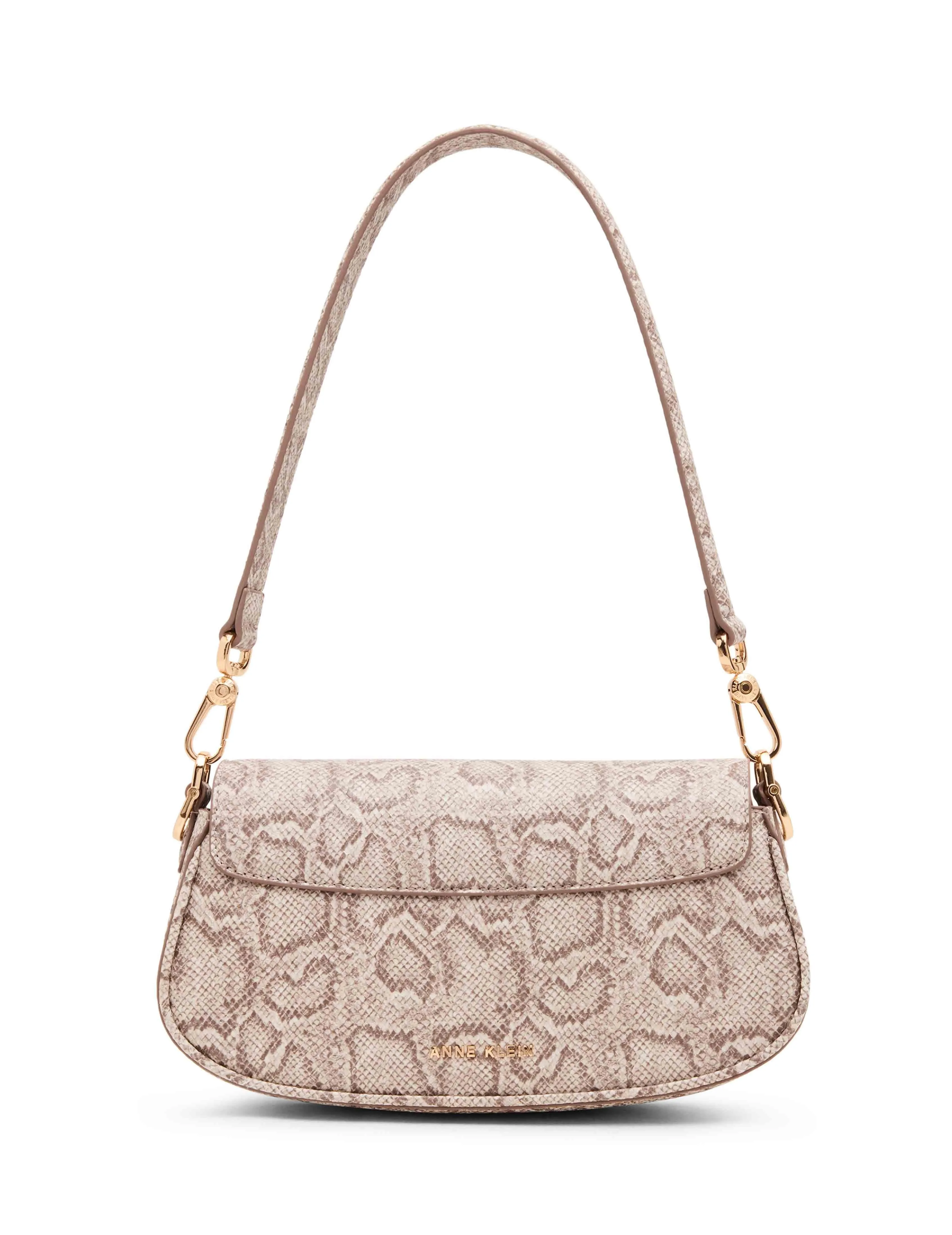 Faux Snake Sculpted Plaque East West Shoulder Bag sold by Anne Klein product image thumbnail 2