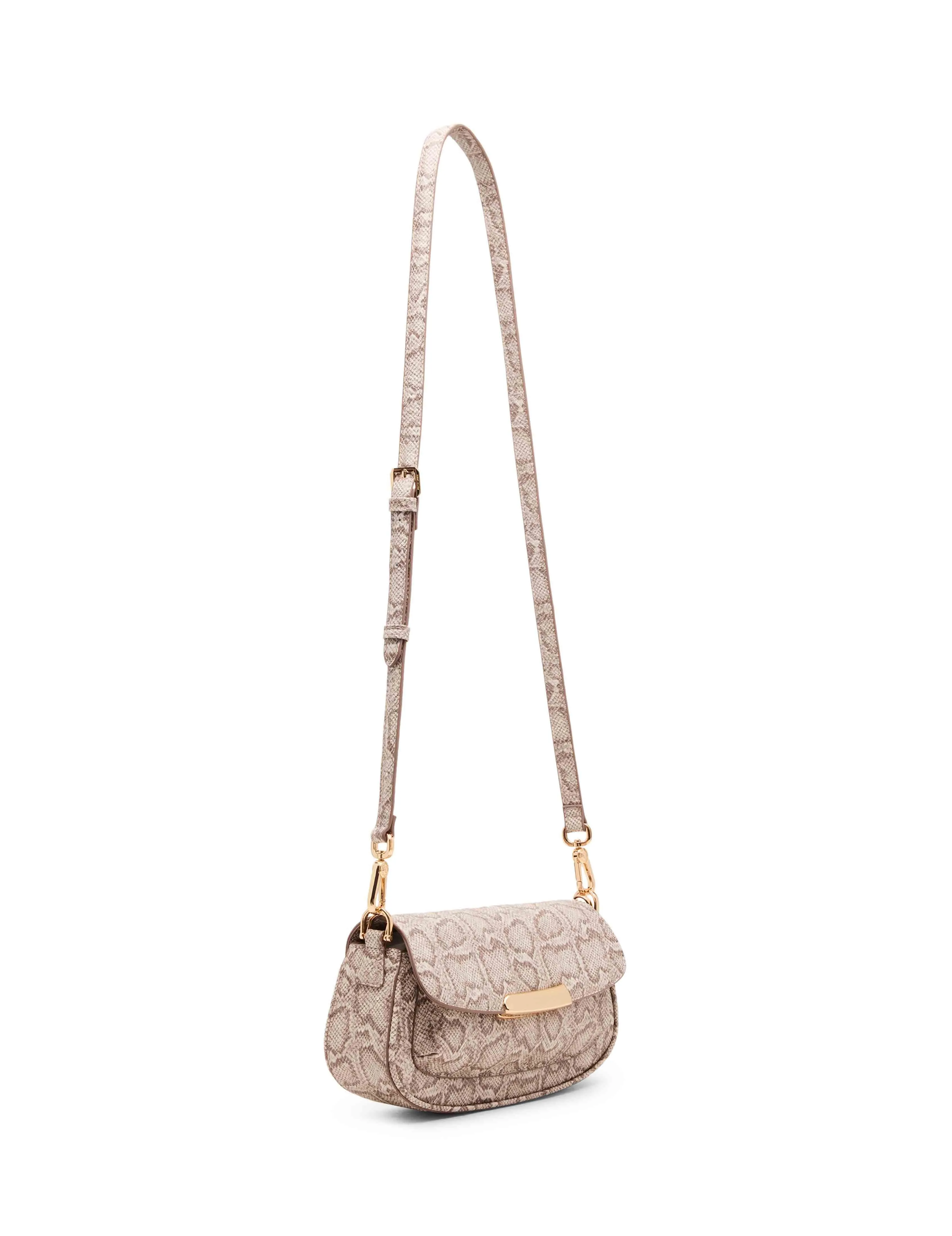 Faux Snake Sculpted Plaque East West Shoulder Bag sold by Anne Klein product image thumbnail 4