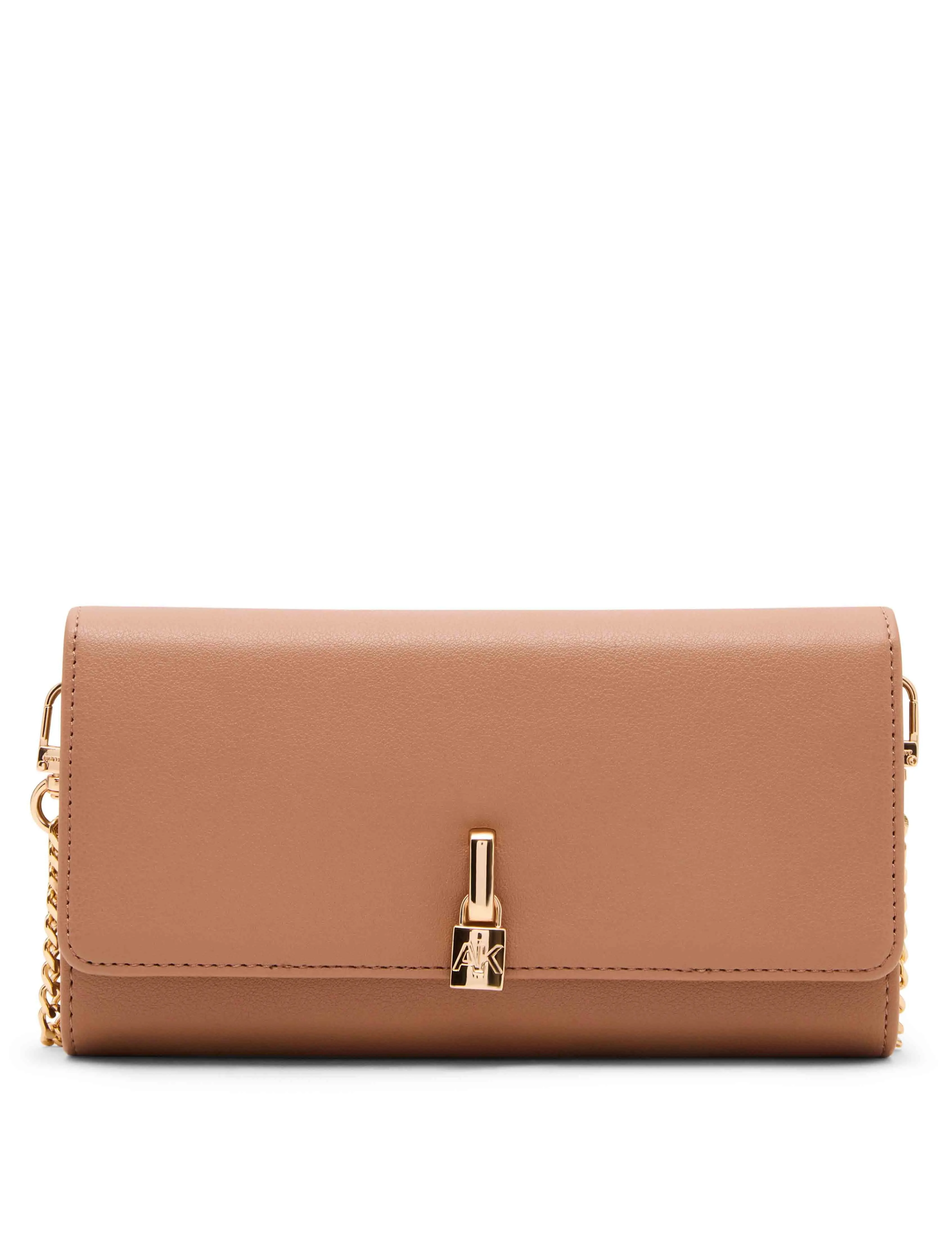 Wallet on Chain with Lock Charm sold by Anne Klein