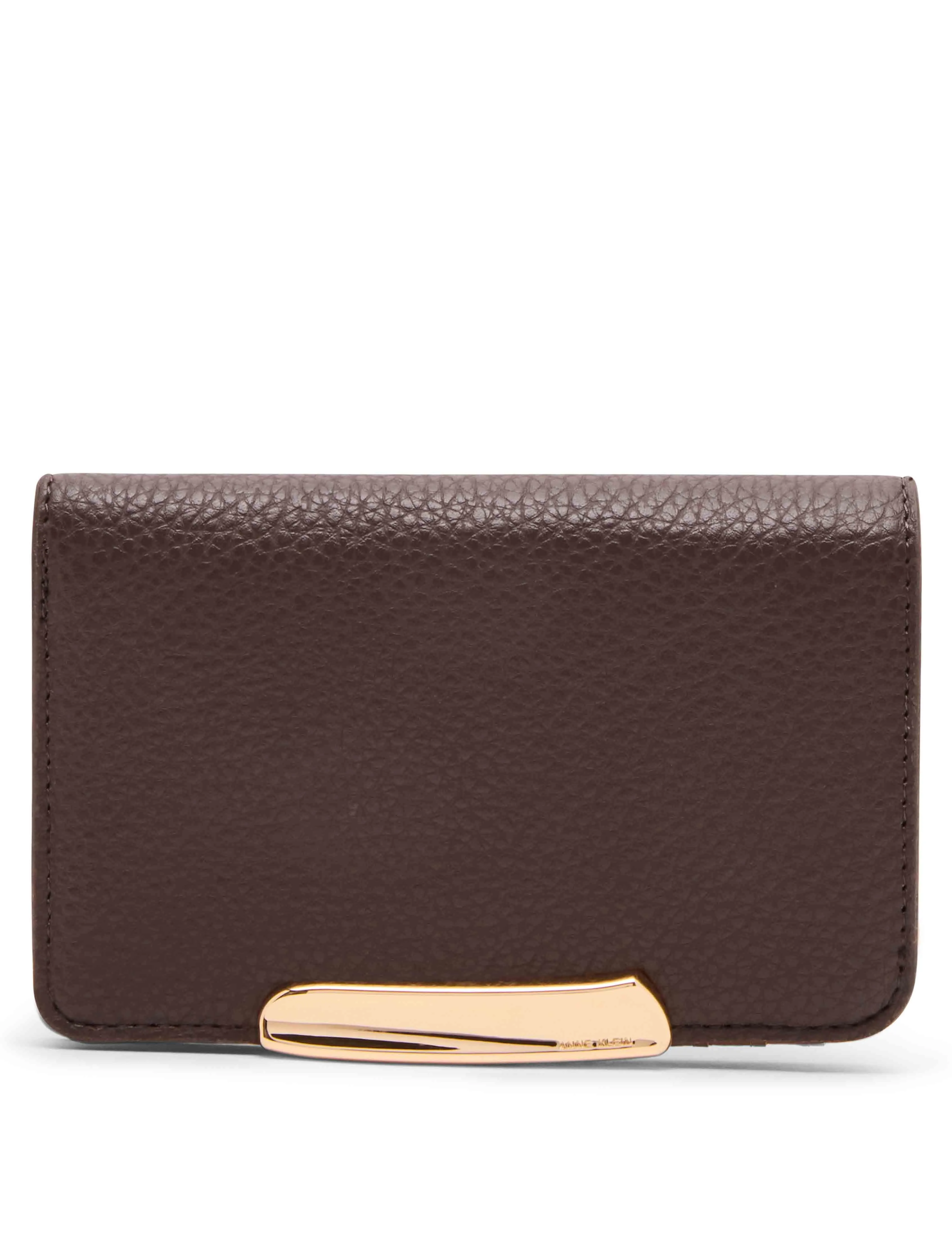 Small Sculpted Plaque Bifold Wallet sold by Anne Klein