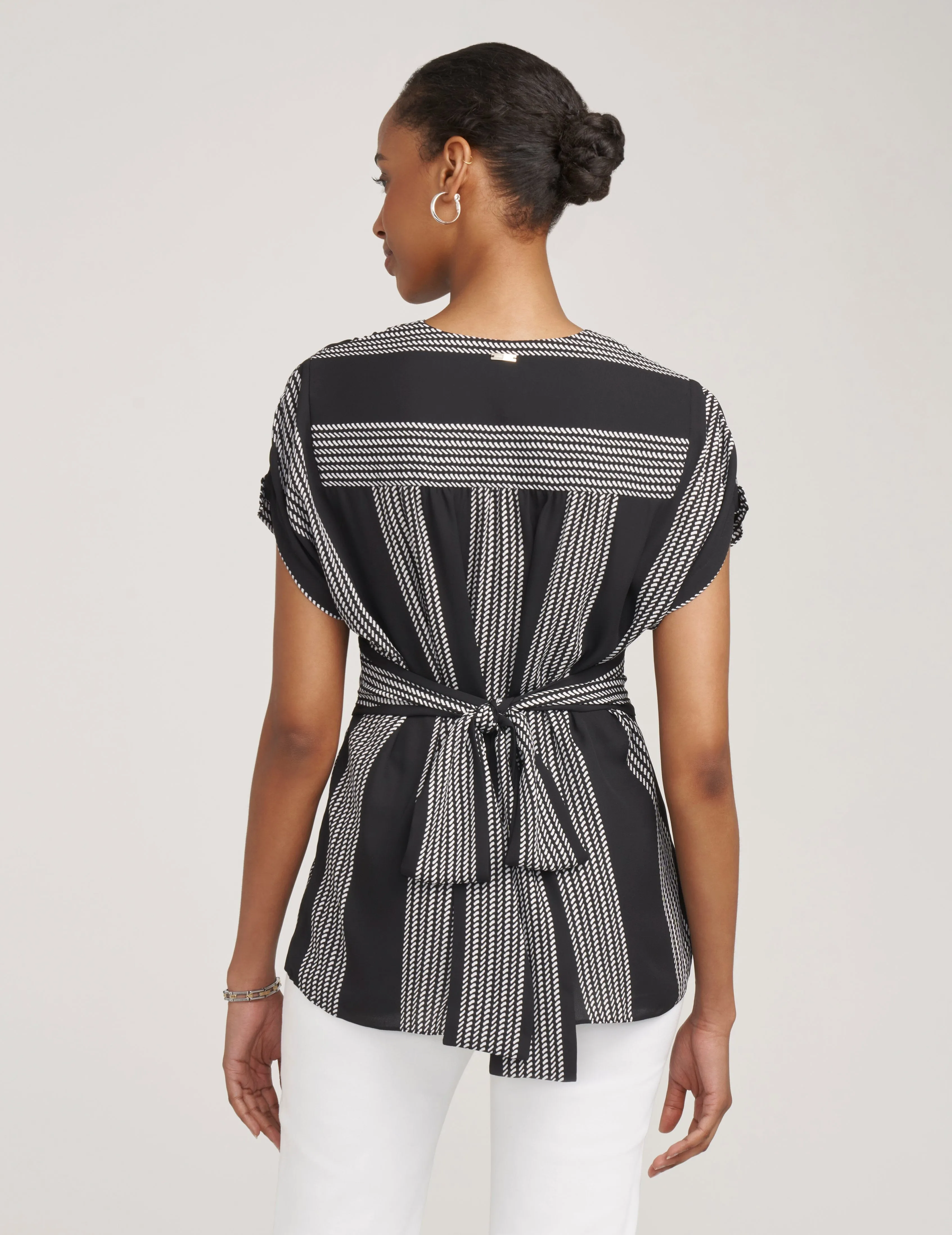 V-Neck Wrap Blouse- Clearance sold by Anne Klein product image thumbnail 3