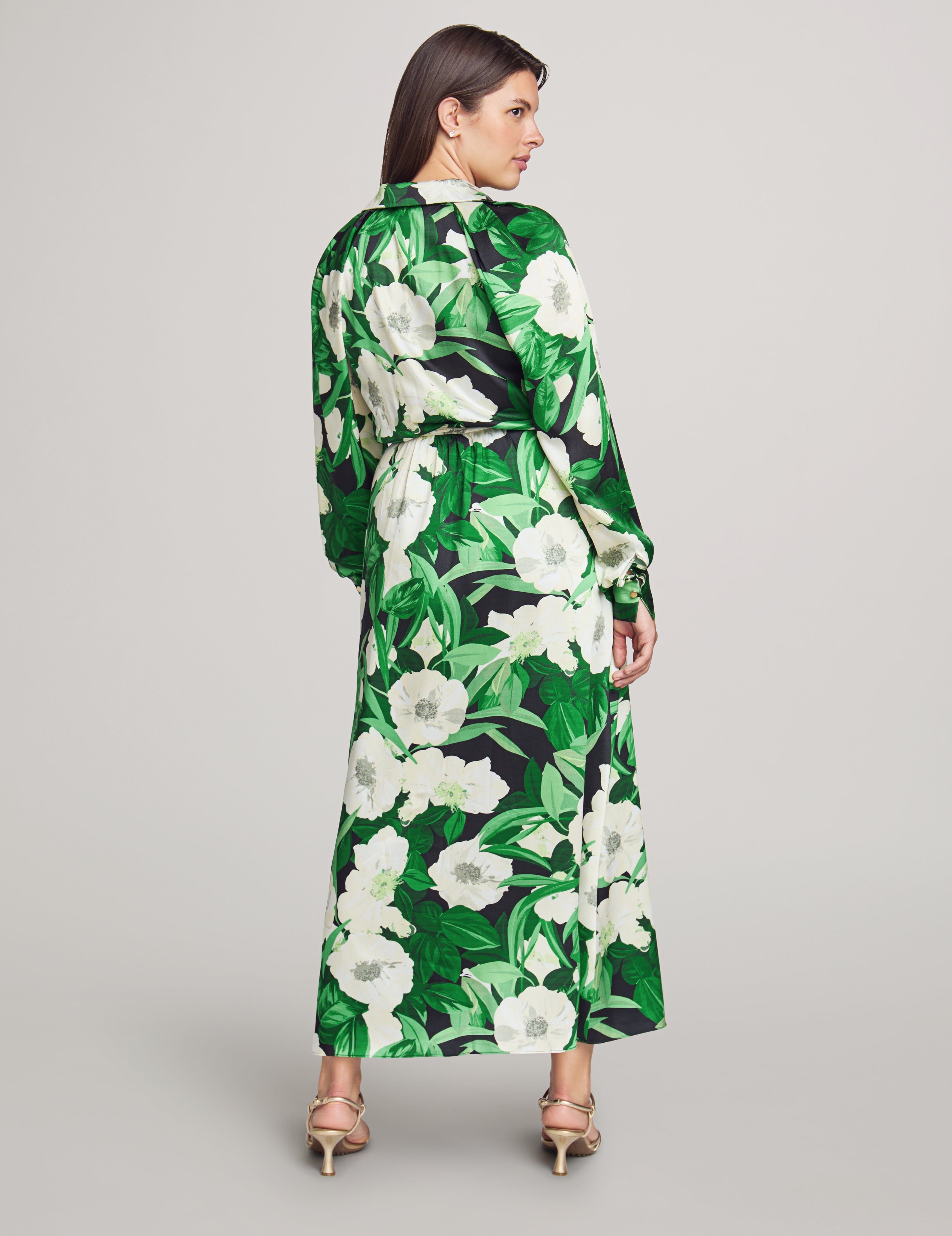 Faux Wrap Maxi Dress with Blouson Sleeves sold by Anne Klein product image thumbnail 3