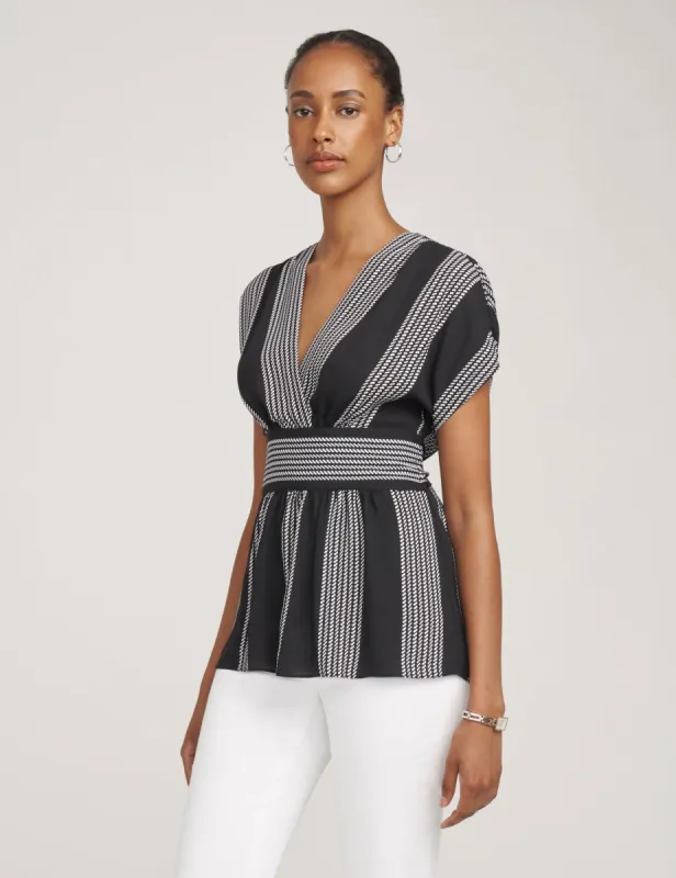 V-Neck Wrap Blouse- Clearance sold by Anne Klein