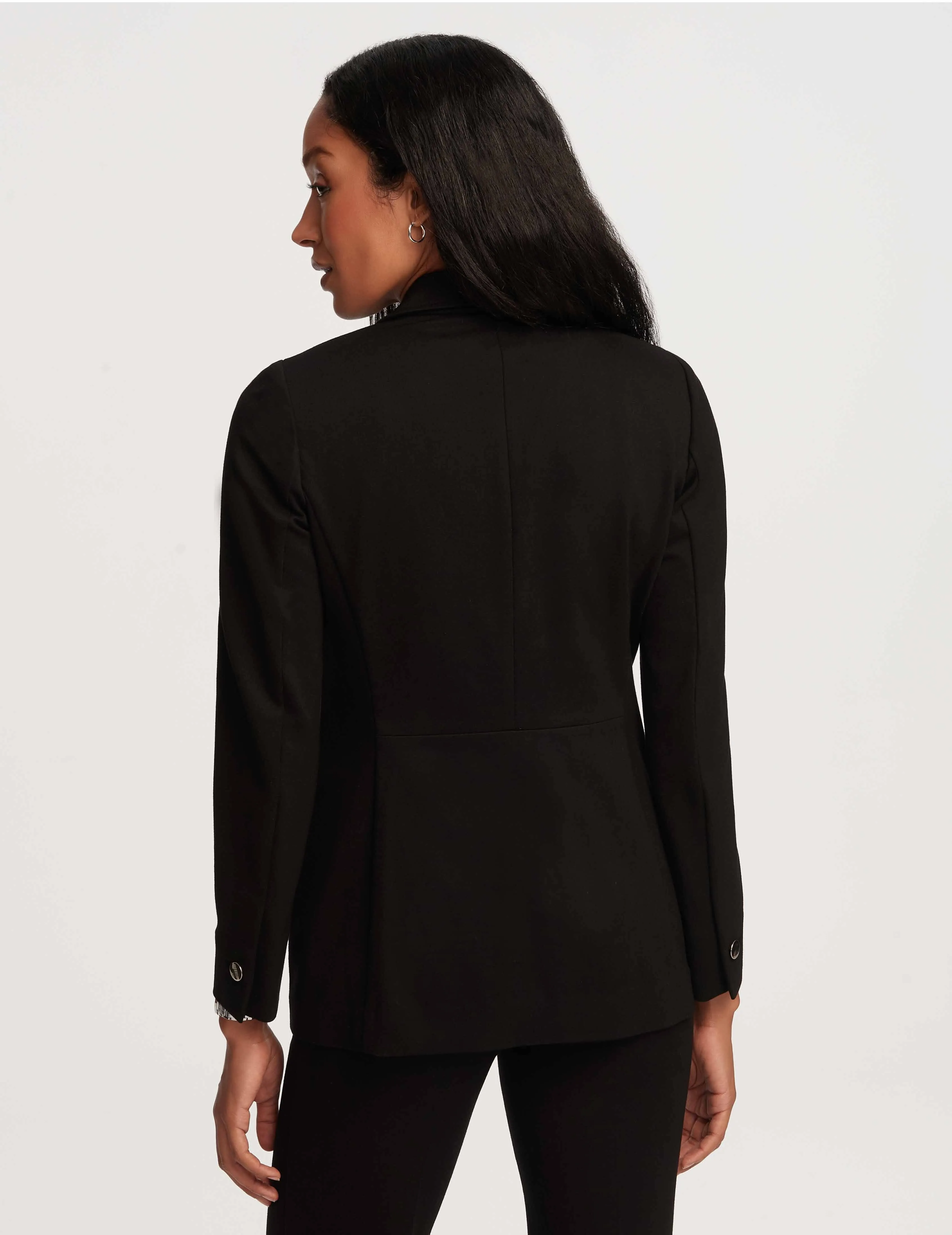 Plus Compression Faux Double Breasted Jacket sold by Anne Klein product image thumbnail 3