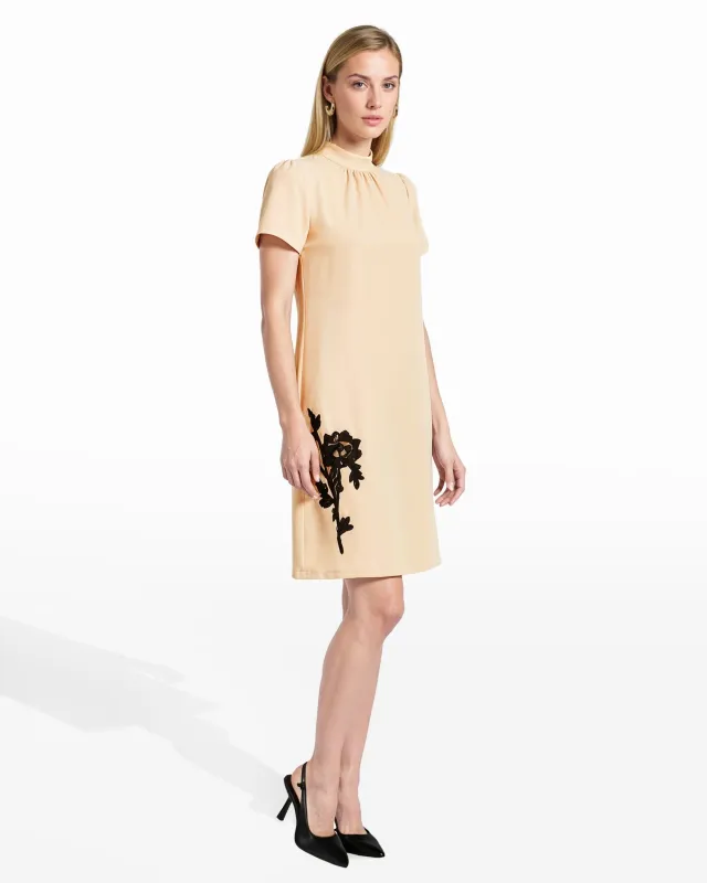 Mock Neck Shift Dress sold by Anne Klein