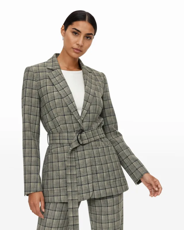 Belted Notch Collar Jacket sold by Anne Klein
