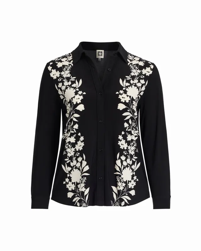 Plus Long Sleeve Button Down Shirt sold by Anne Klein