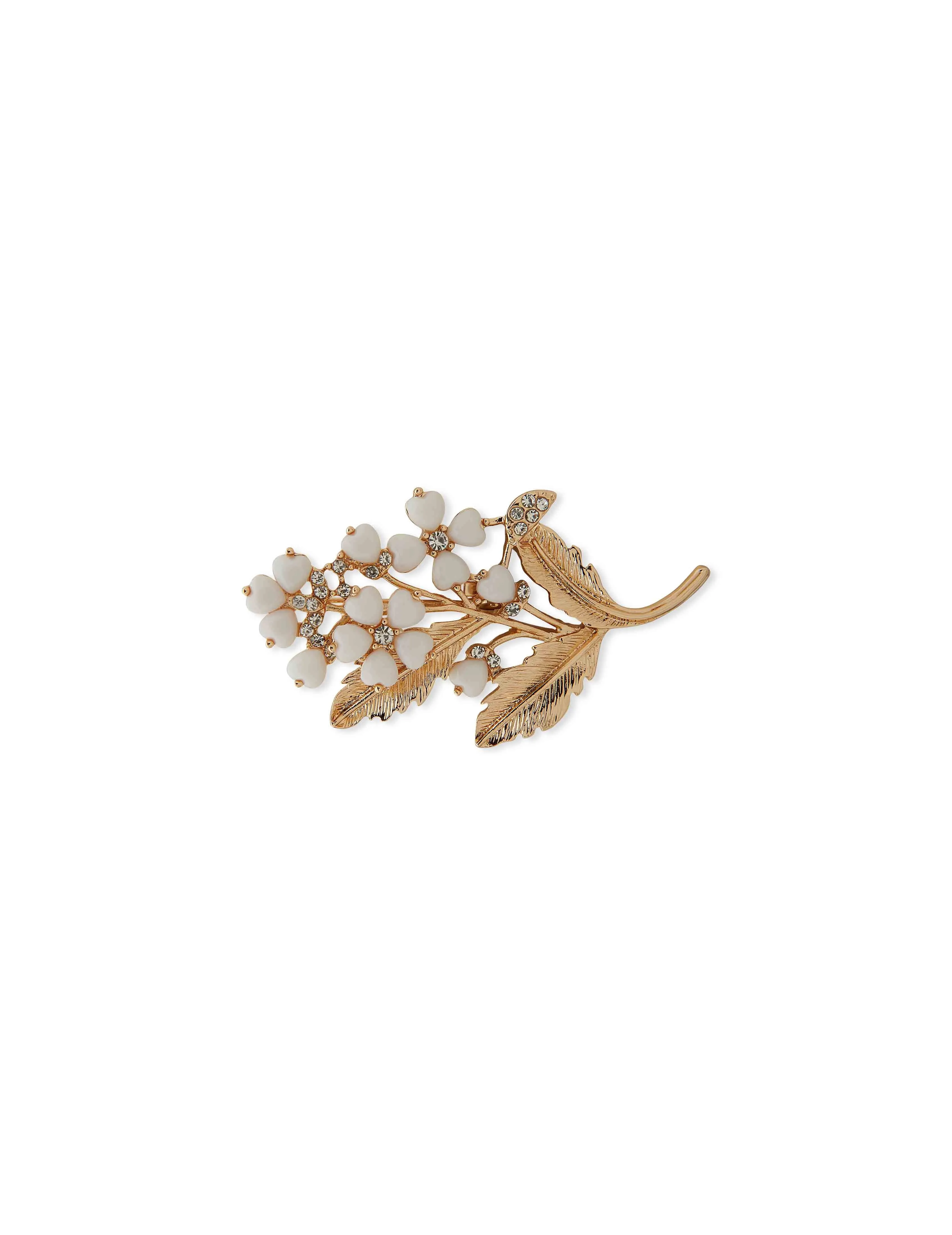 Boxed Gold Flower Pin - Crystal sold by Anne Klein
