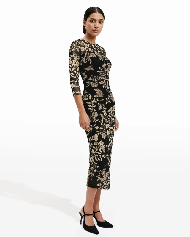 Side Ruched Midi Dress sold by Anne Klein