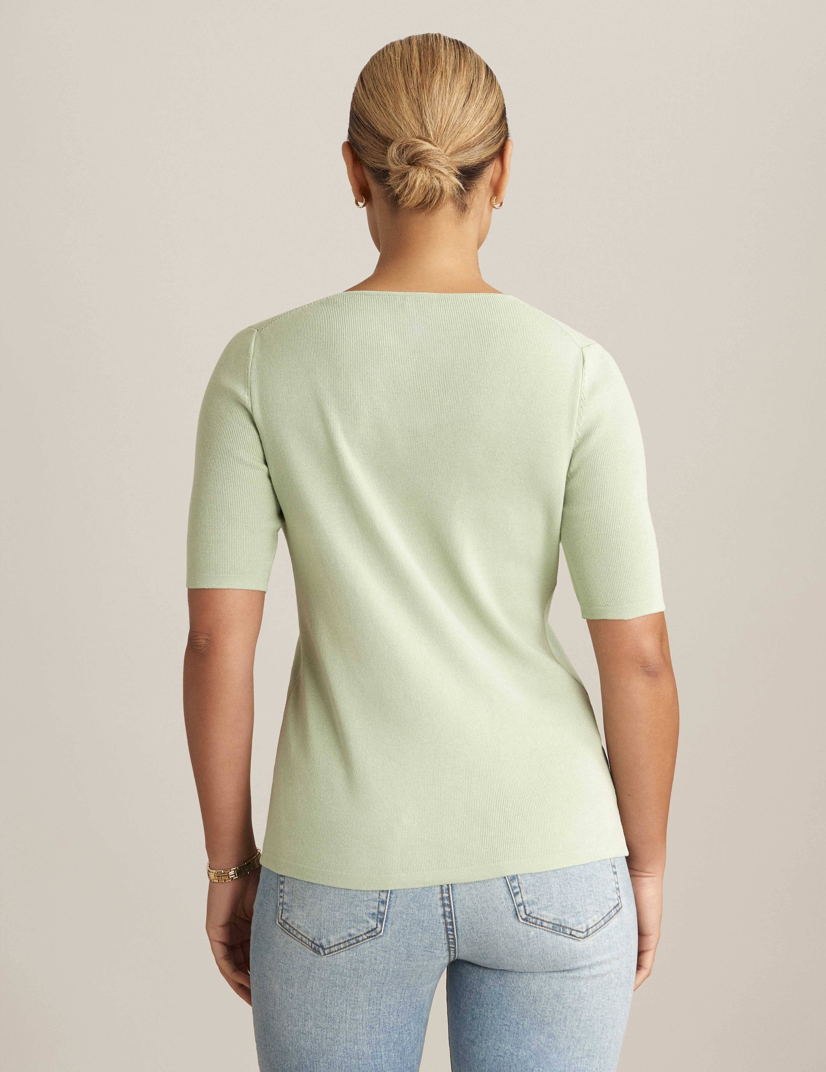 Half Sleeve V Neck Top sold by Anne Klein product image thumbnail 2