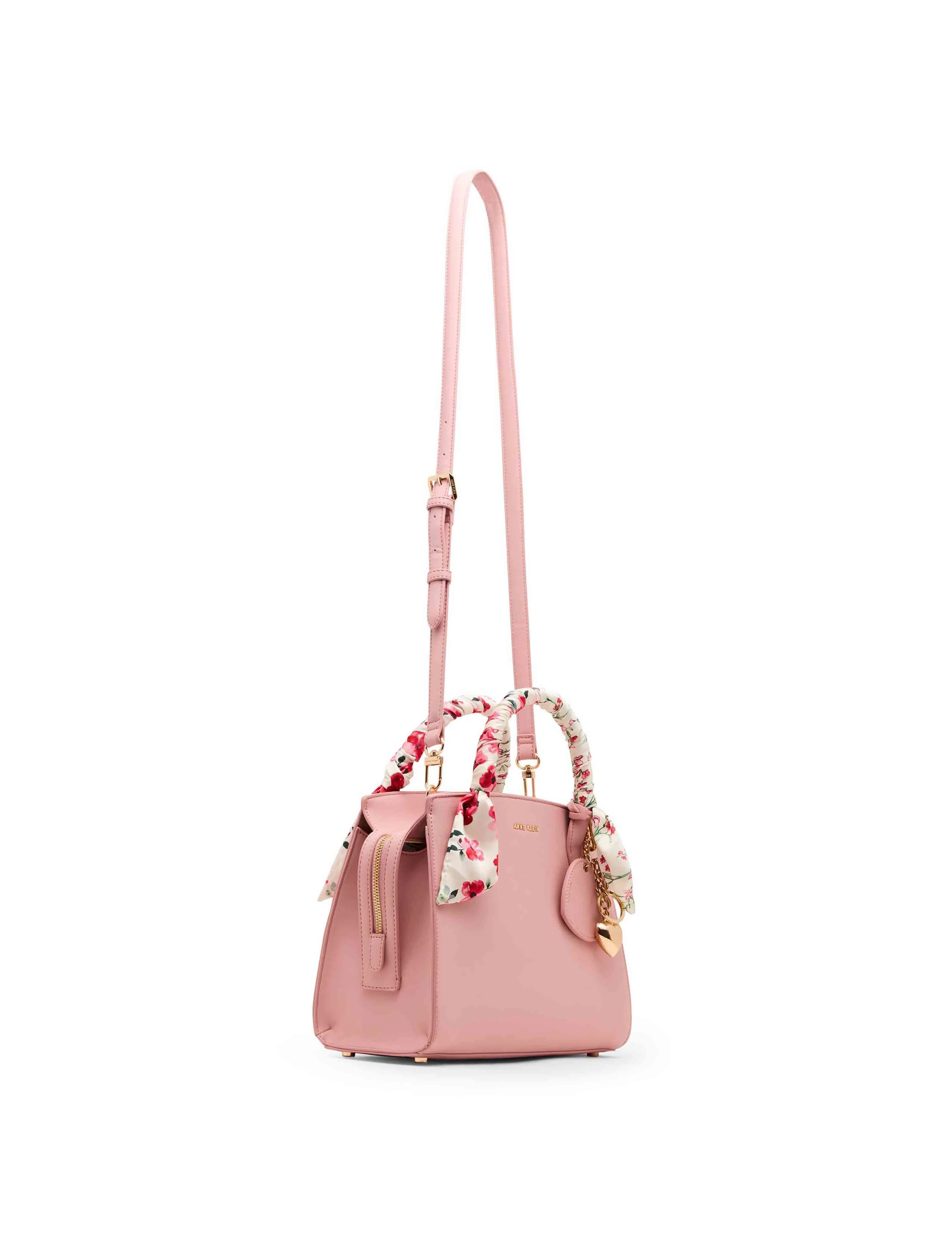 Medium Scarf Handle Satchel with Convertible Strap sold by Anne Klein product image thumbnail 4