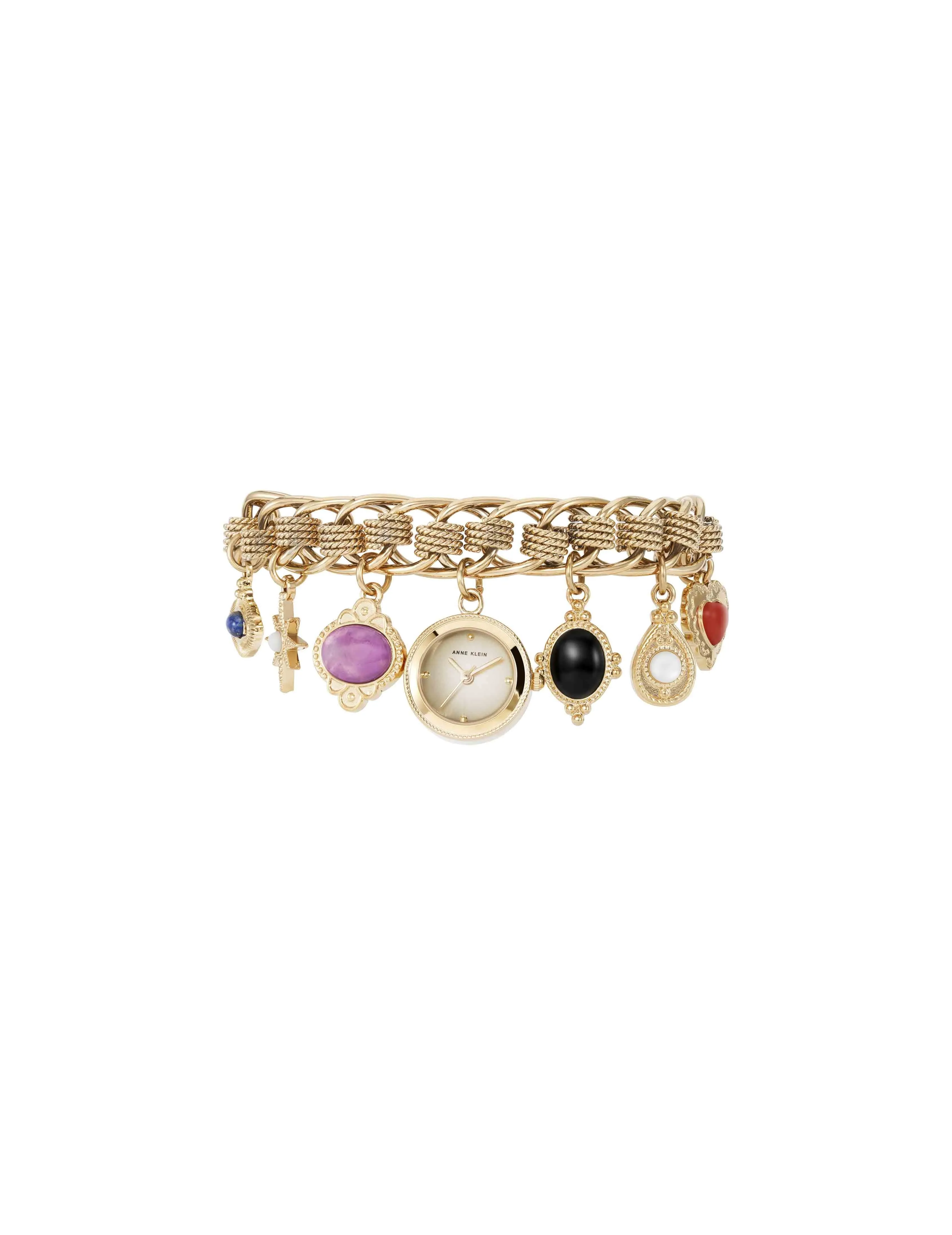 Gemstone Charm Bracelet Watch sold by Anne Klein product image thumbnail 3