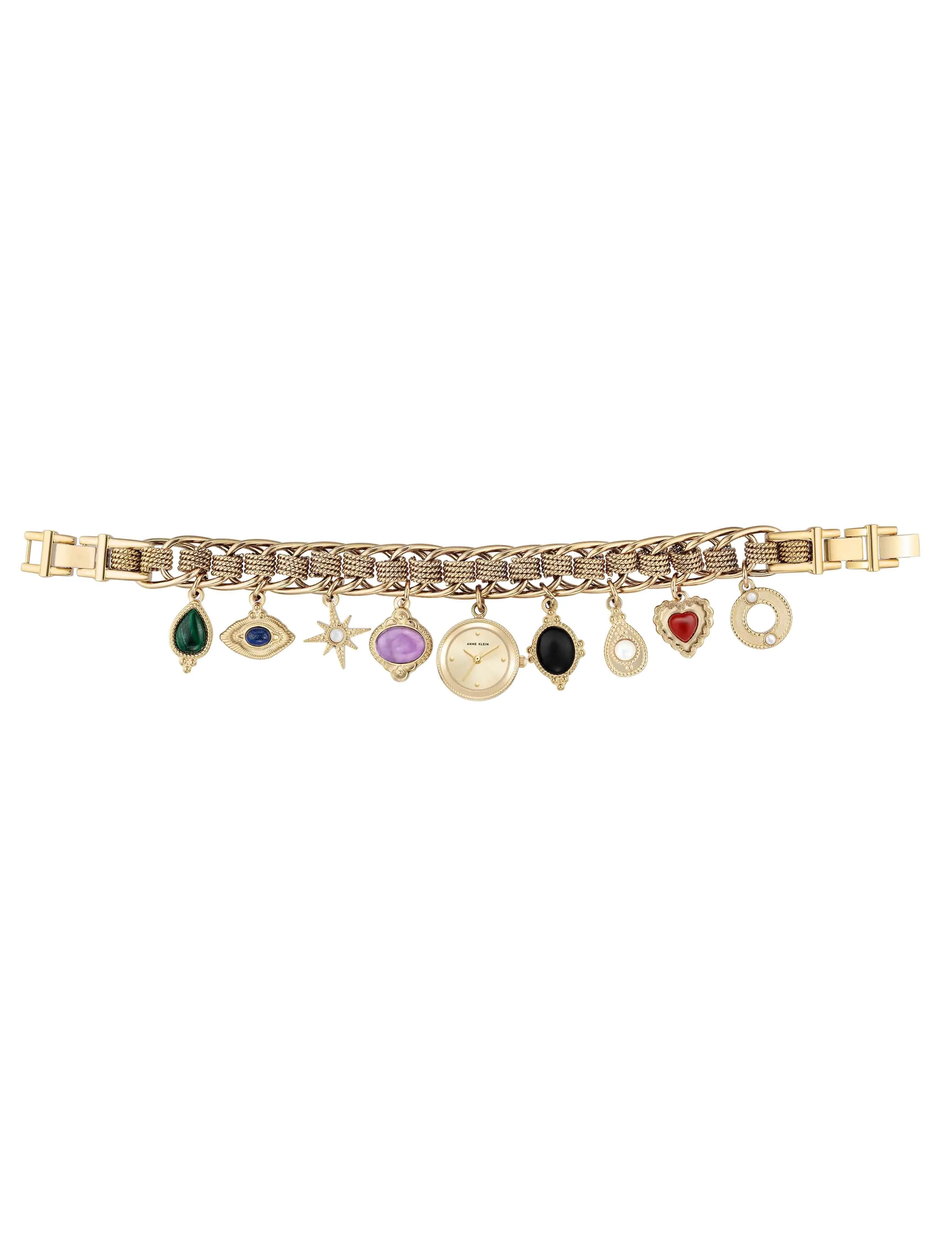 Gemstone Charm Bracelet Watch sold by Anne Klein product image thumbnail 2
