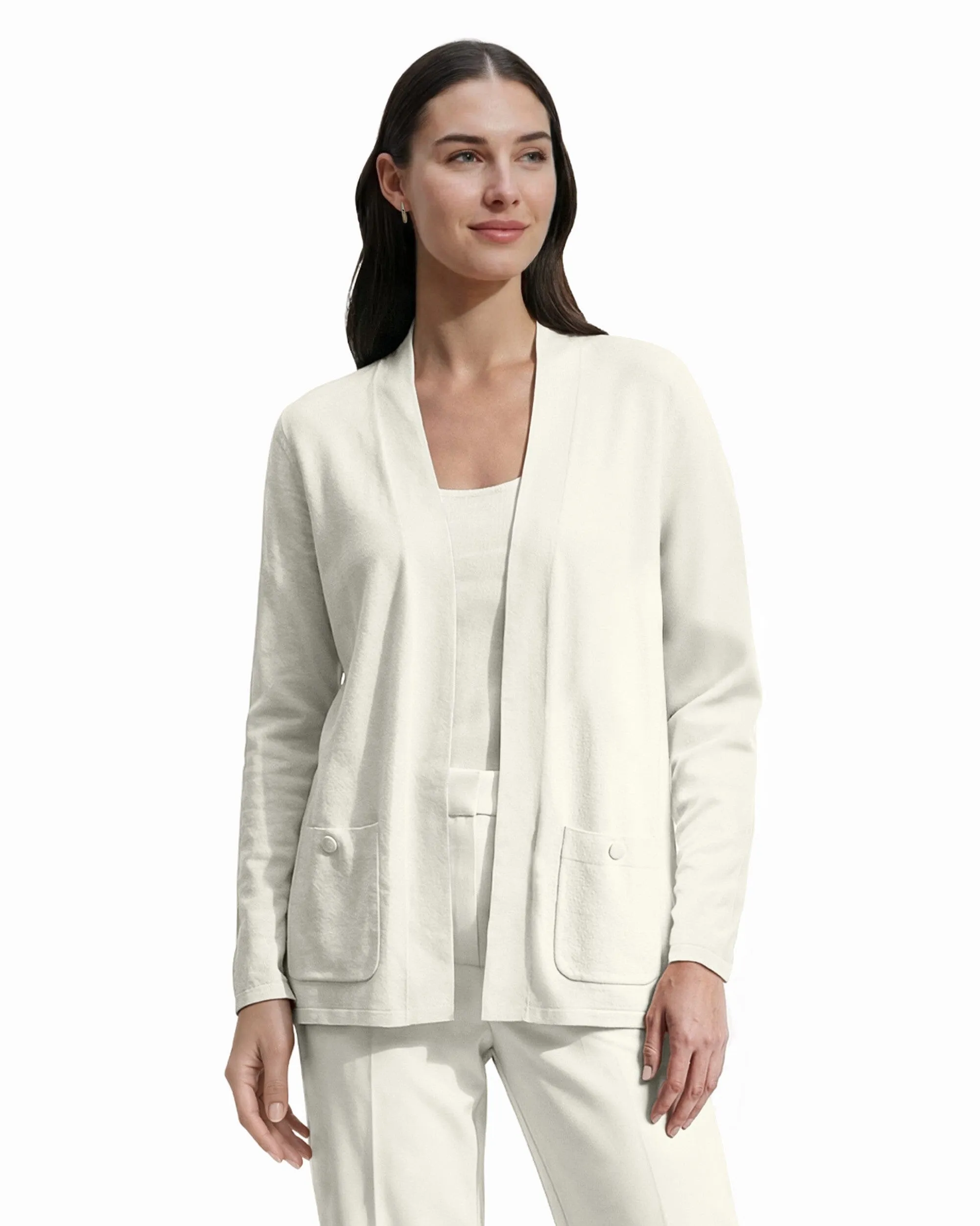 Malibu Cardigan Kissing Front sold by Anne Klein