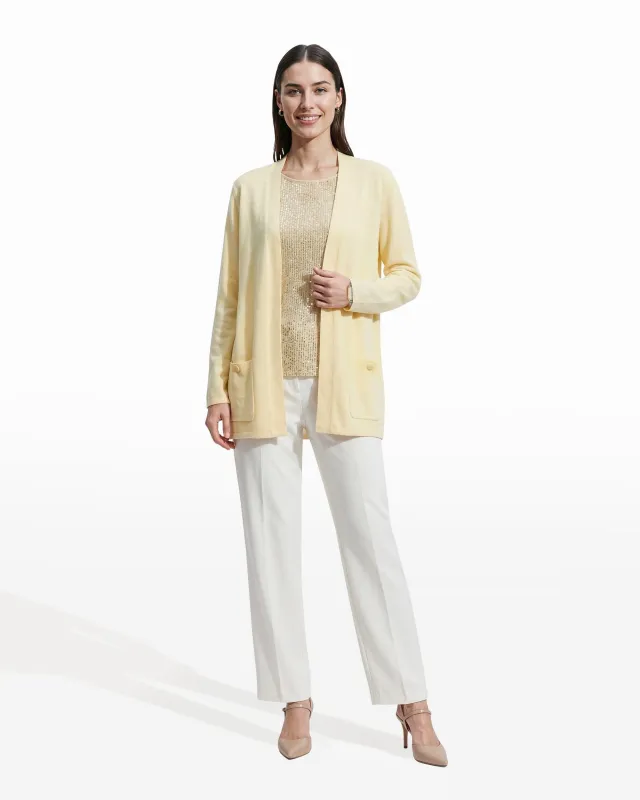 Malibu Cardigan Kissing Front sold by Anne Klein