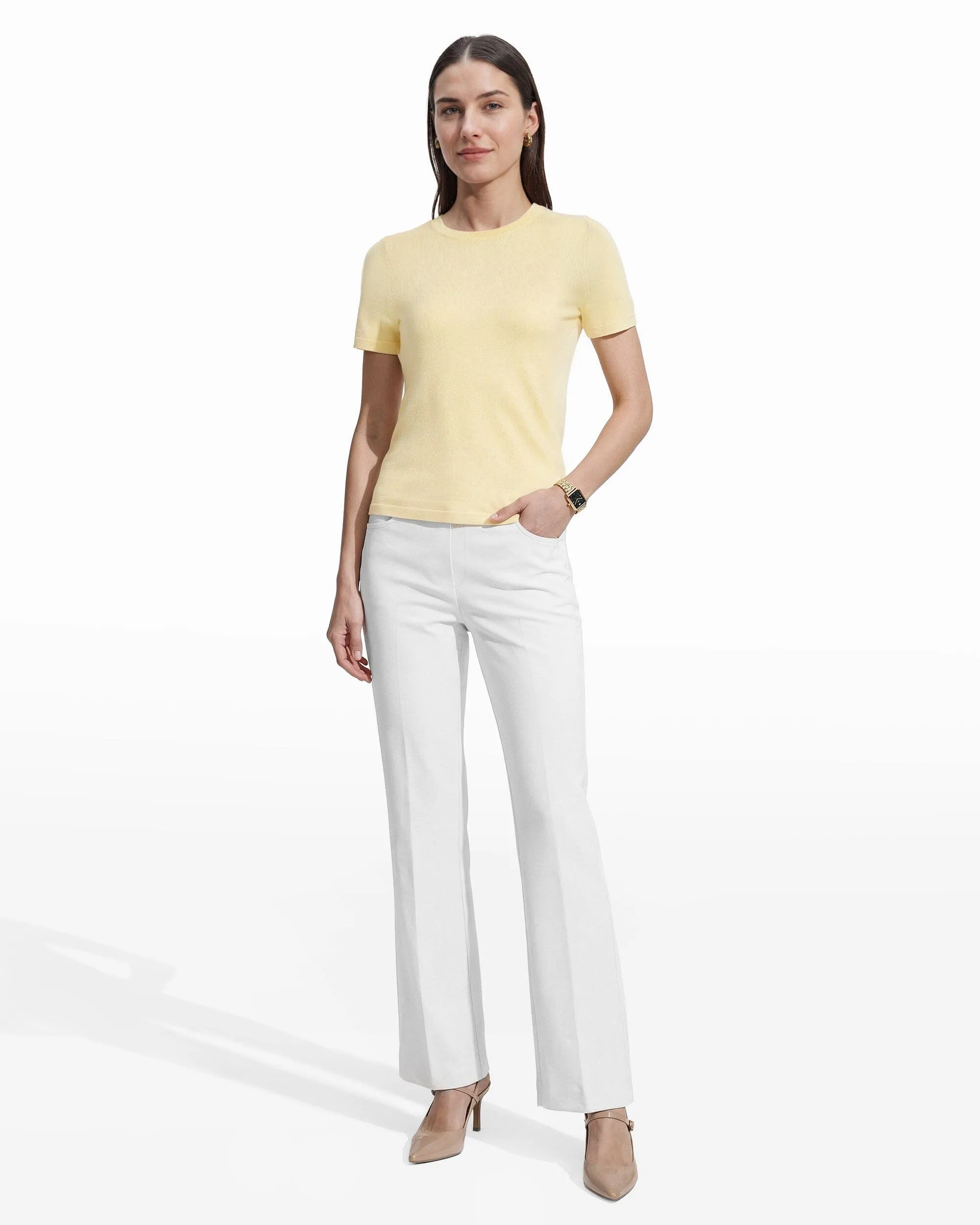 Crew Neck Luxe Washable Merino sold by Anne Klein product image thumbnail 4