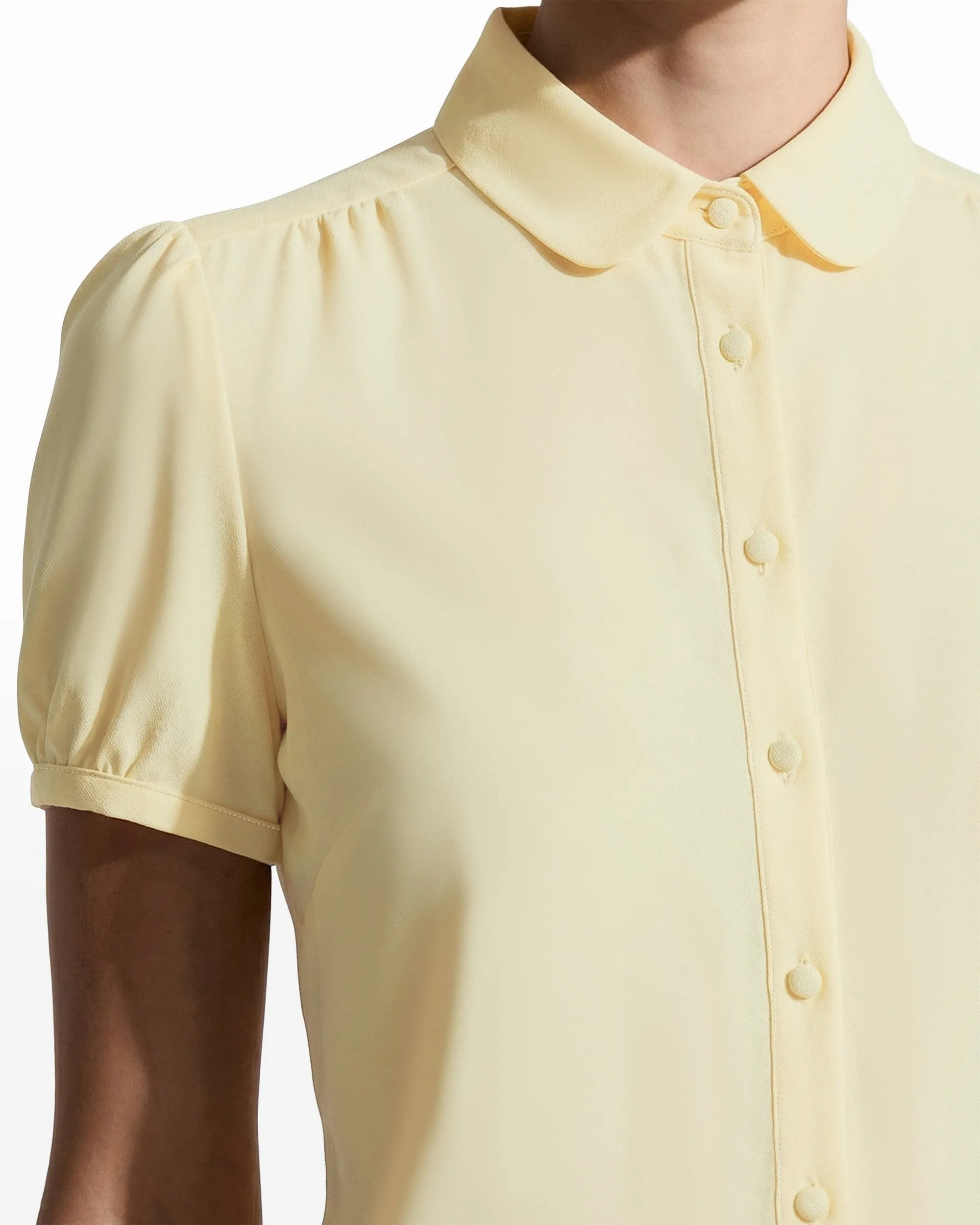 Button Front Cap Sleeve Blouse sold by Anne Klein product image thumbnail 3