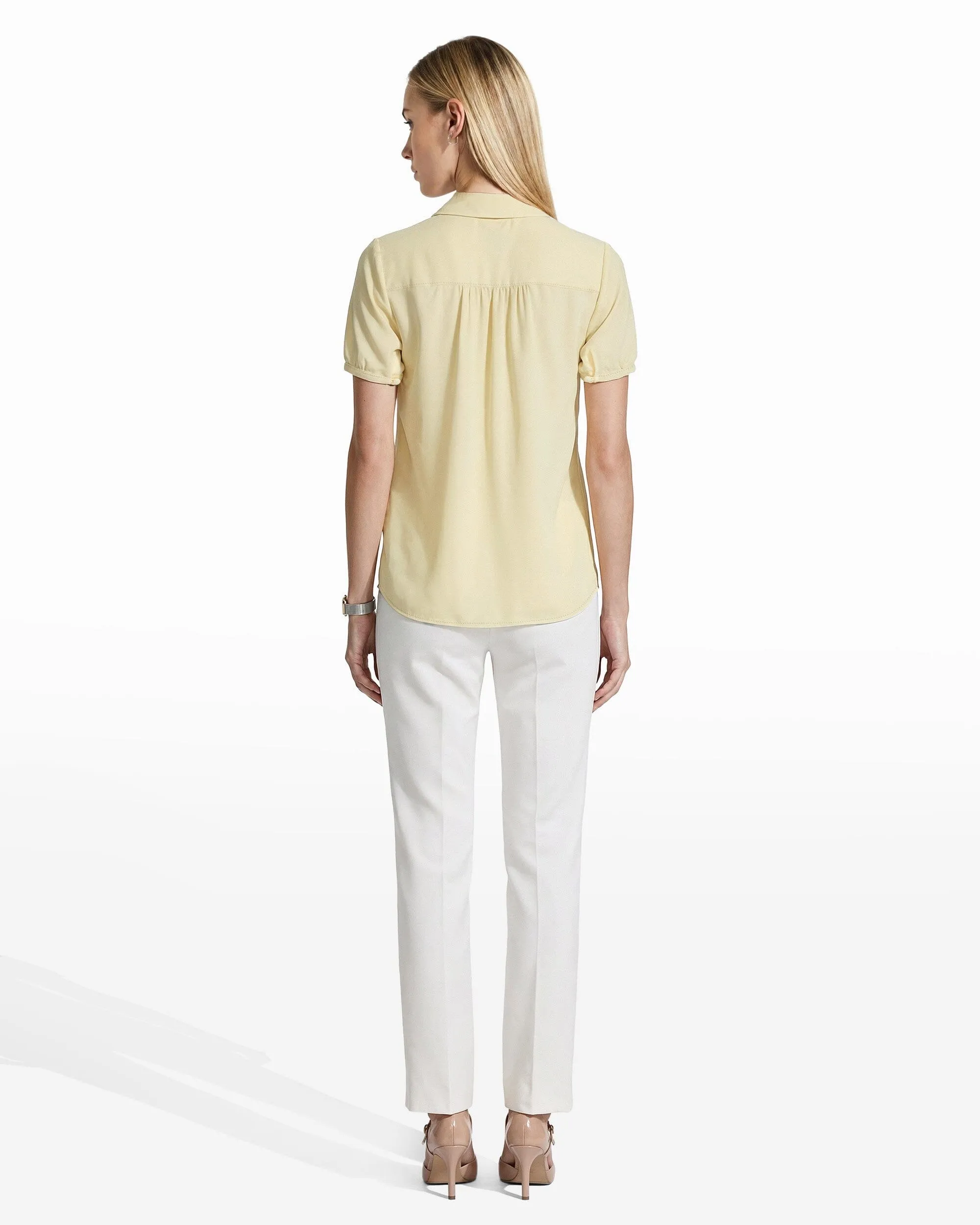 Button Front Cap Sleeve Blouse sold by Anne Klein product image thumbnail 5