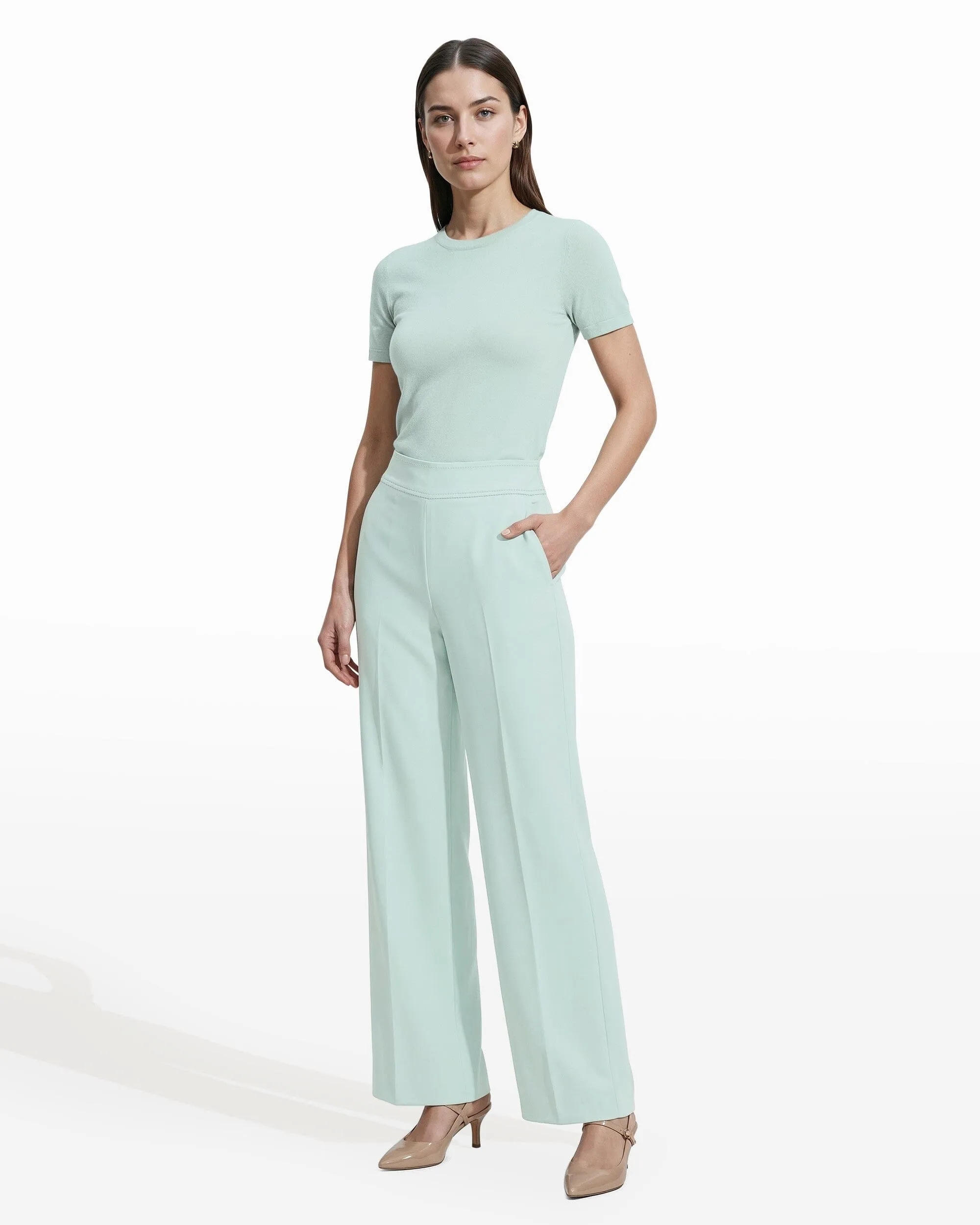 Hr Po Wide Leg Pant sold by Anne Klein product image thumbnail 4