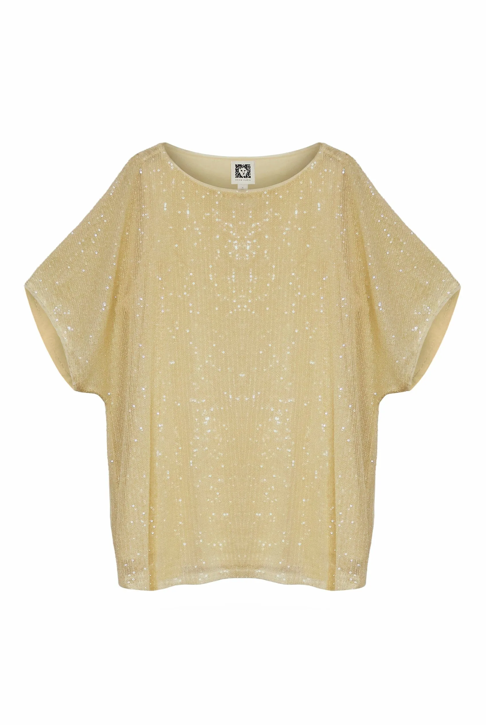 Plus Size Boat Neck Dolman Sleeve T-Shirt with Side Slits sold by Anne Klein