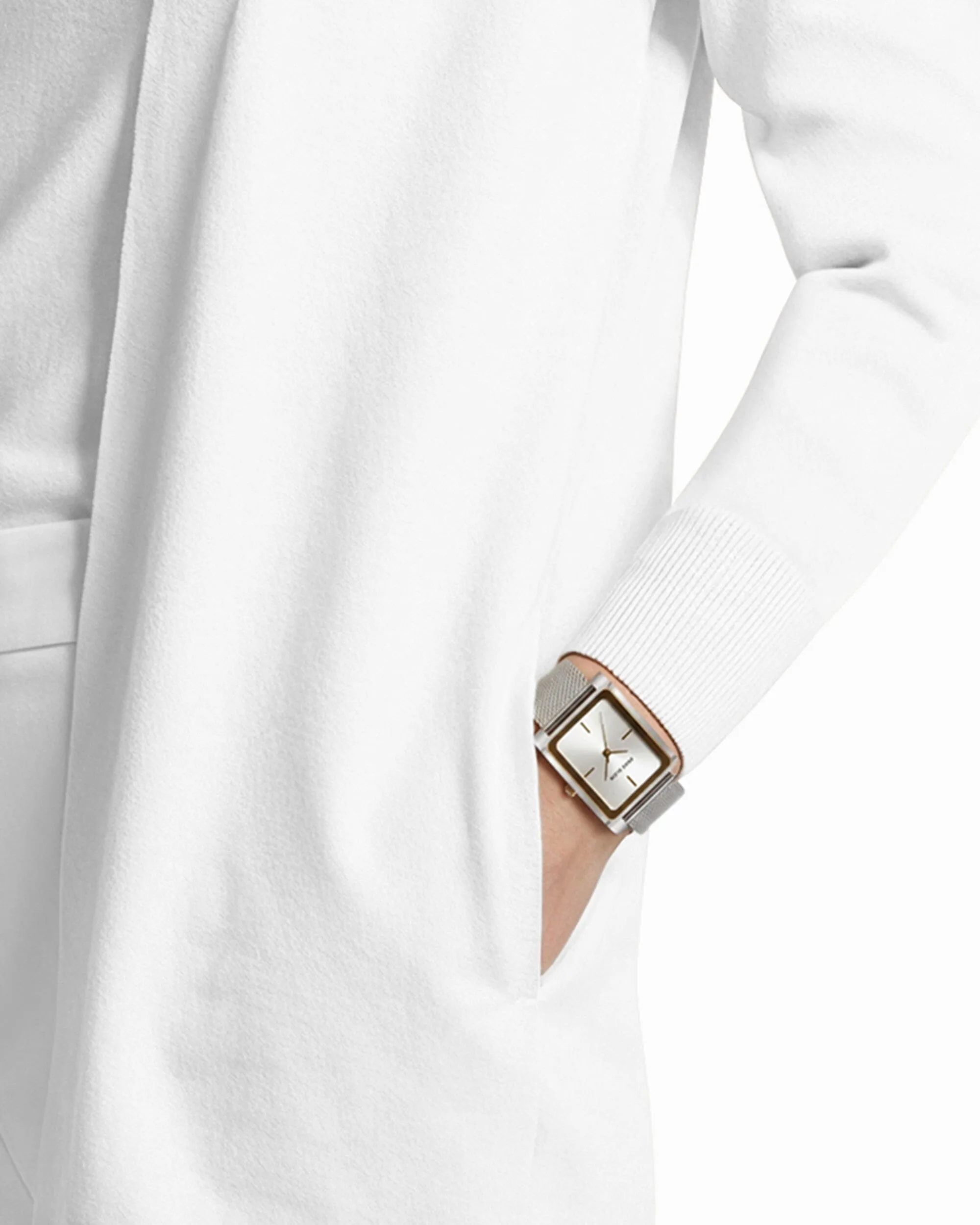 Kissing Front Long Sleeve Cardigan with Pockets sold by Anne Klein product image thumbnail 3