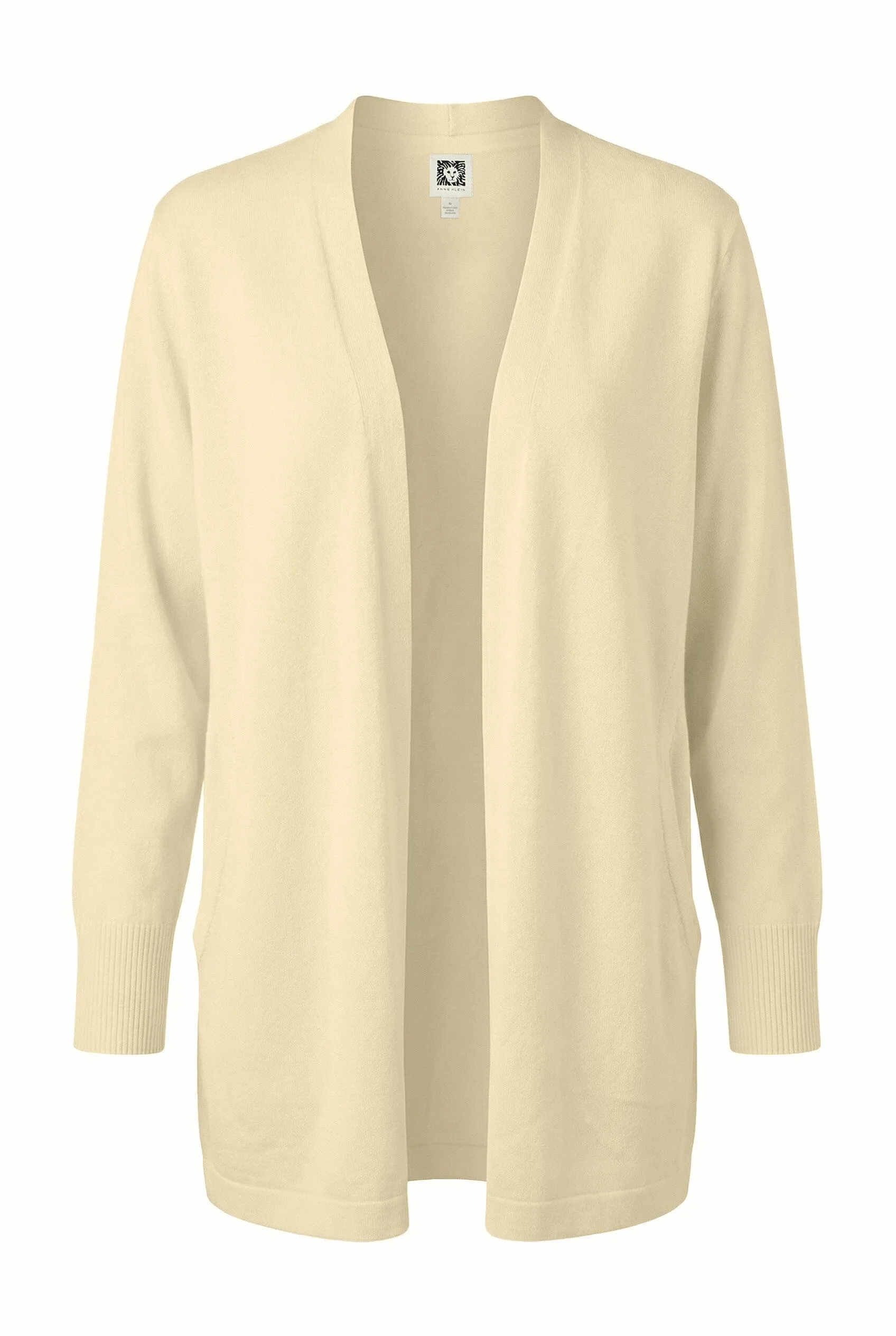 Plus Size Kissing Front Cardigan with Pockets sold by Anne Klein product image thumbnail 2