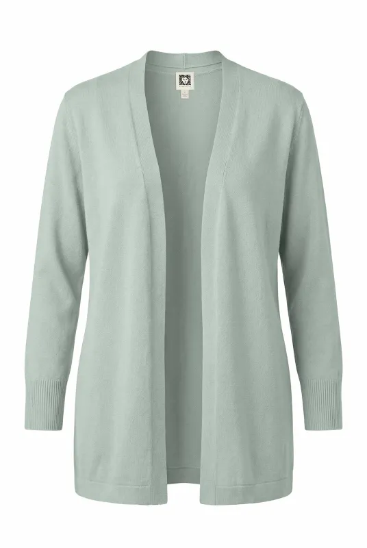Plus Size Kissing Front Cardigan with Pockets sold by Anne Klein