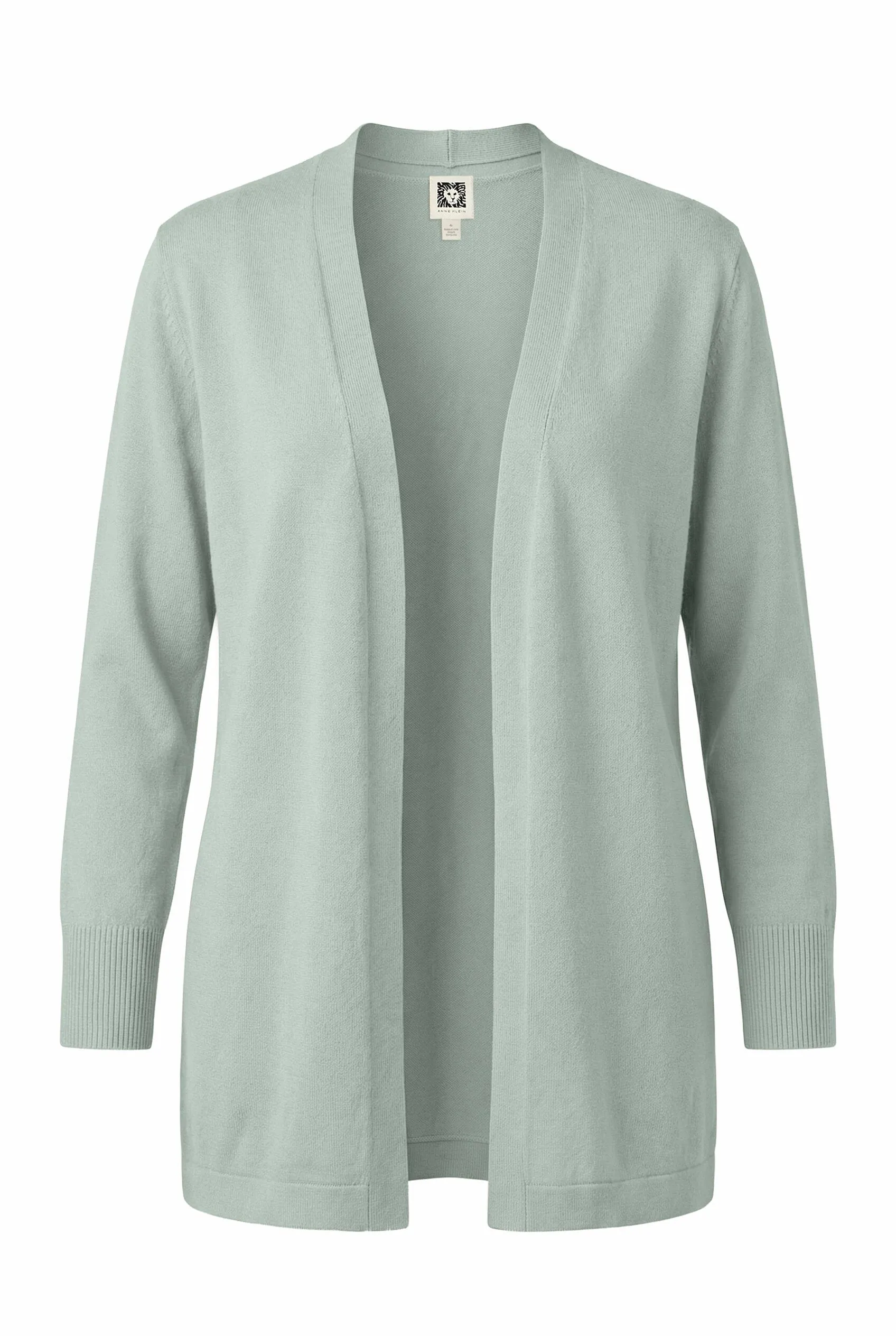 Plus Size Kissing Front Cardigan with Pockets sold by Anne Klein