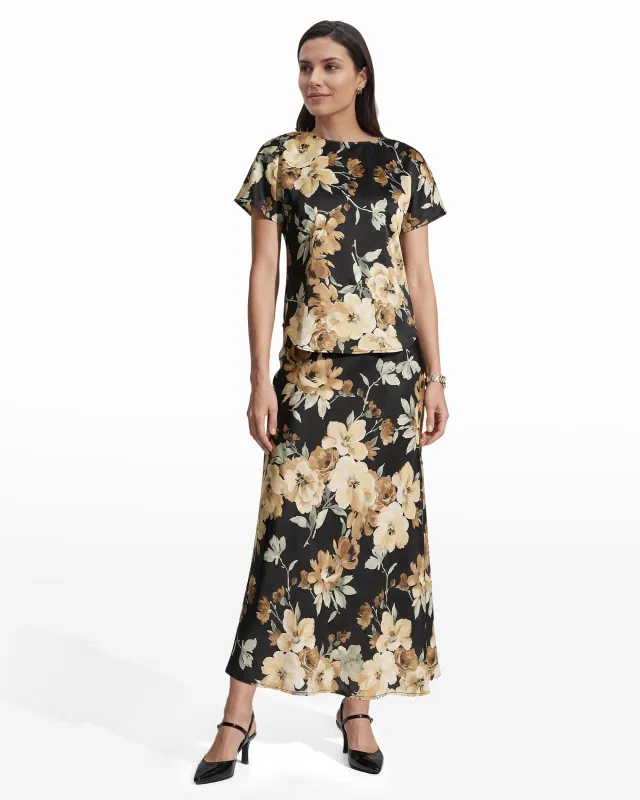 Bateau Neck Short Sleeve Blouse sold by Anne Klein