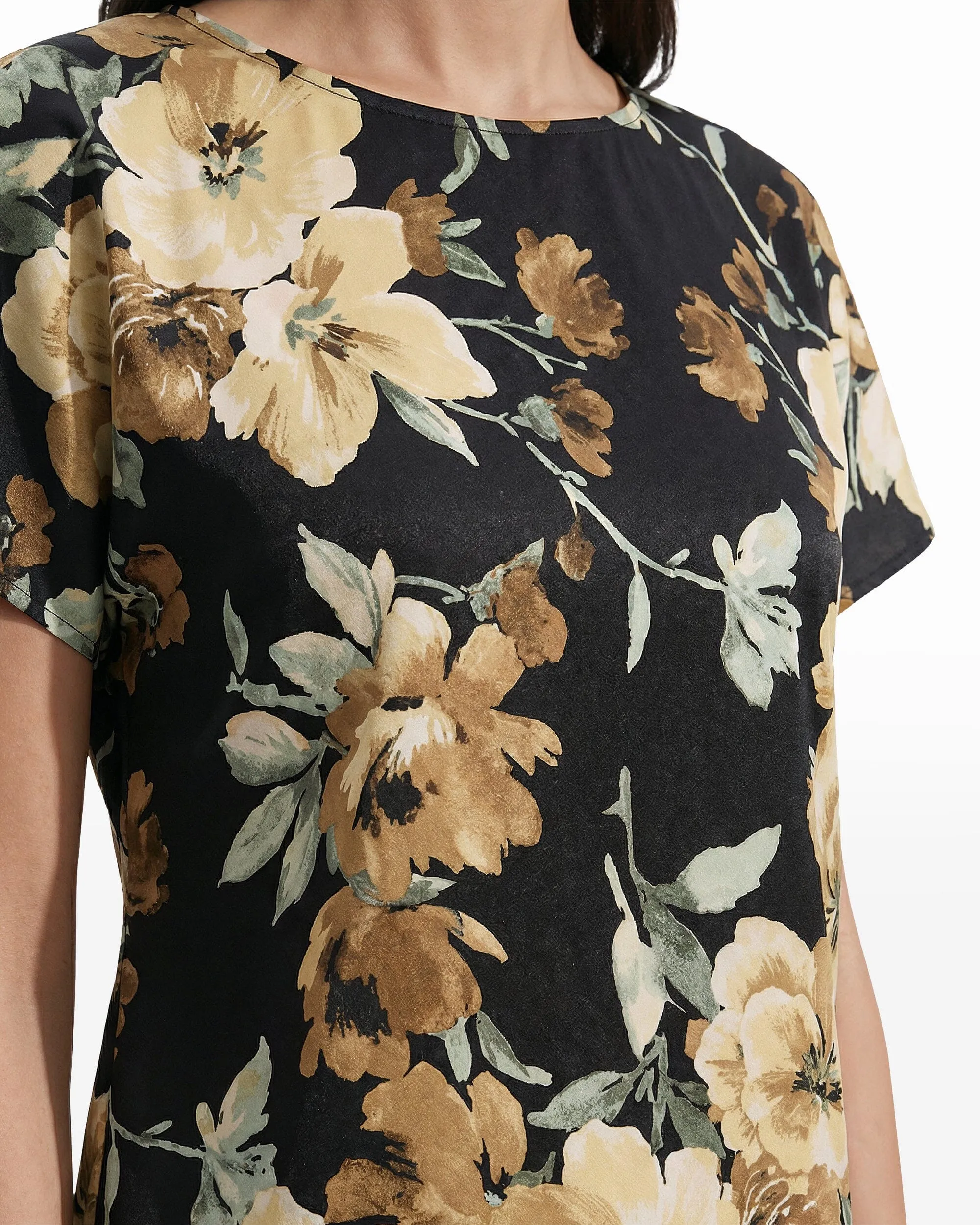 Bateau Neck Short Sleeve Blouse sold by Anne Klein product image thumbnail 5