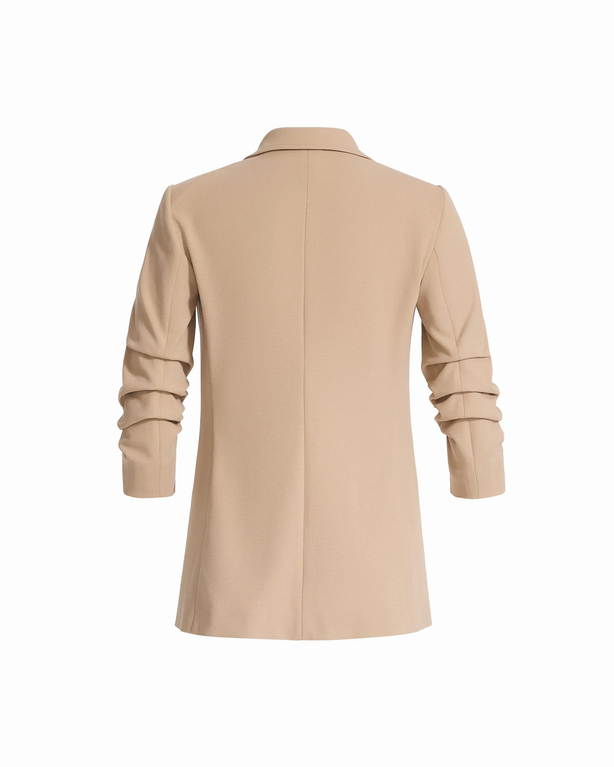 Plus Size Scrunch Sleeve Open Front Jacket sold by Anne Klein product image thumbnail 2