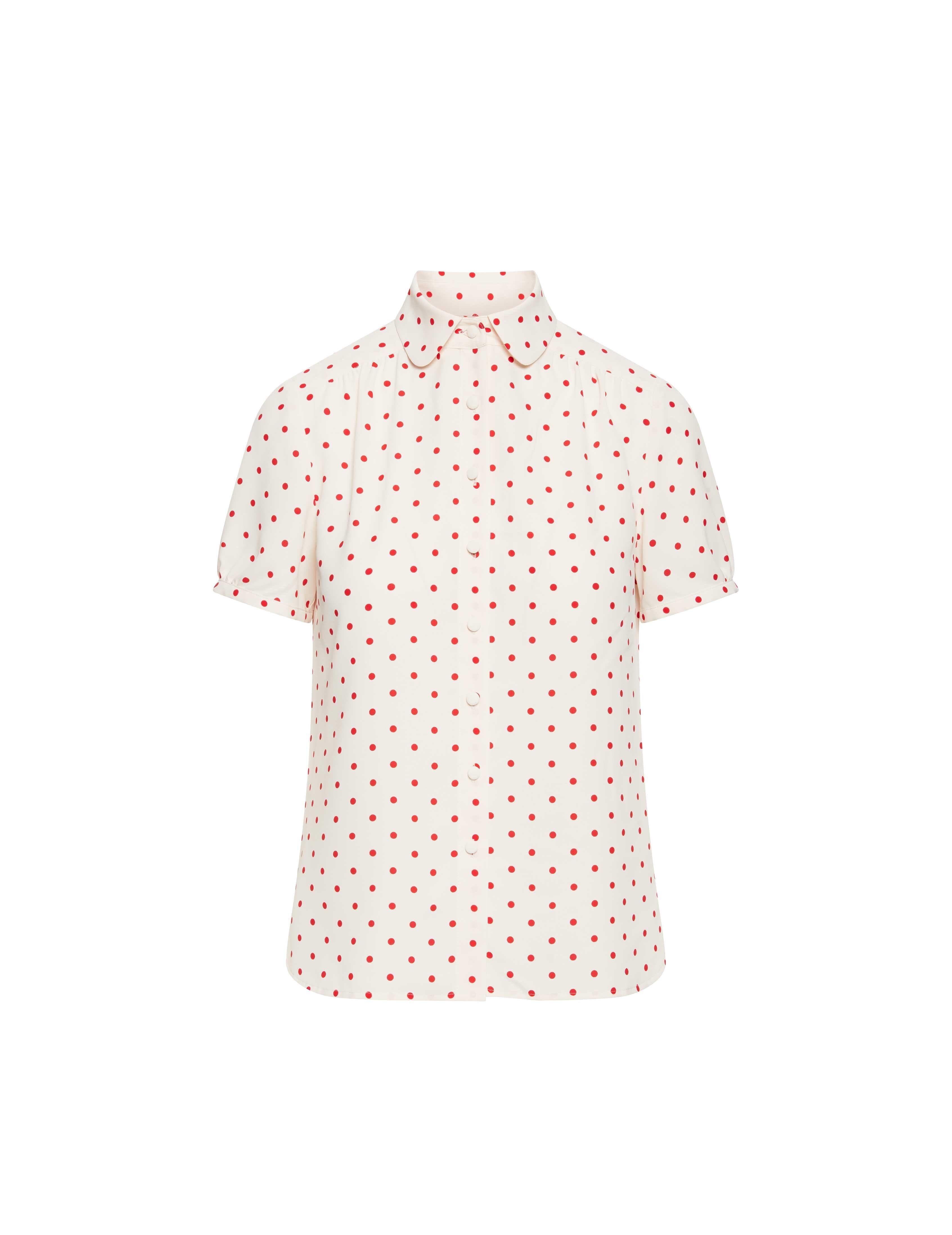 Shirred Cap Button Down Blouse- Clearance sold by Anne Klein product image thumbnail 4