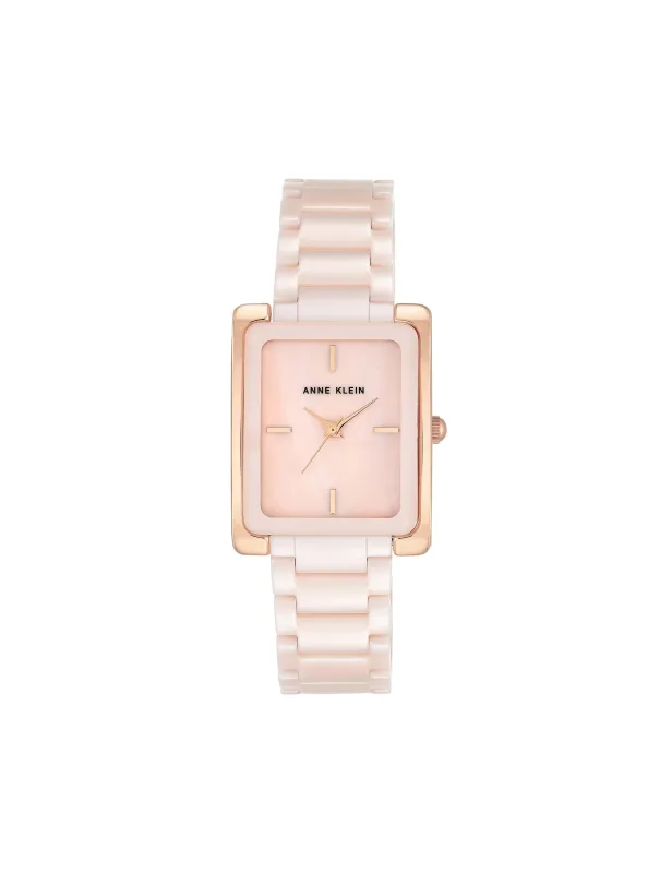 Rectangular Ceramic Bracelet Watch made by Anne Klein