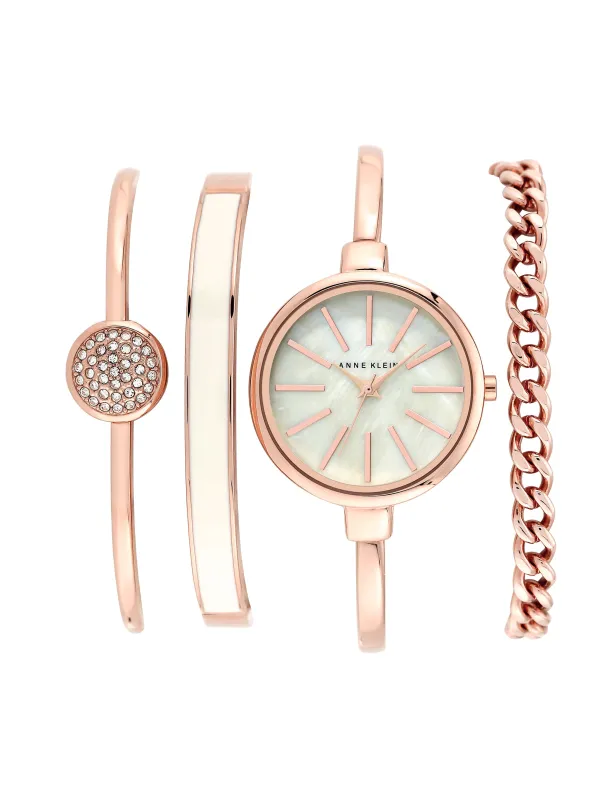 Sophisticated Bracelet and Watch Set sold by Anne Klein