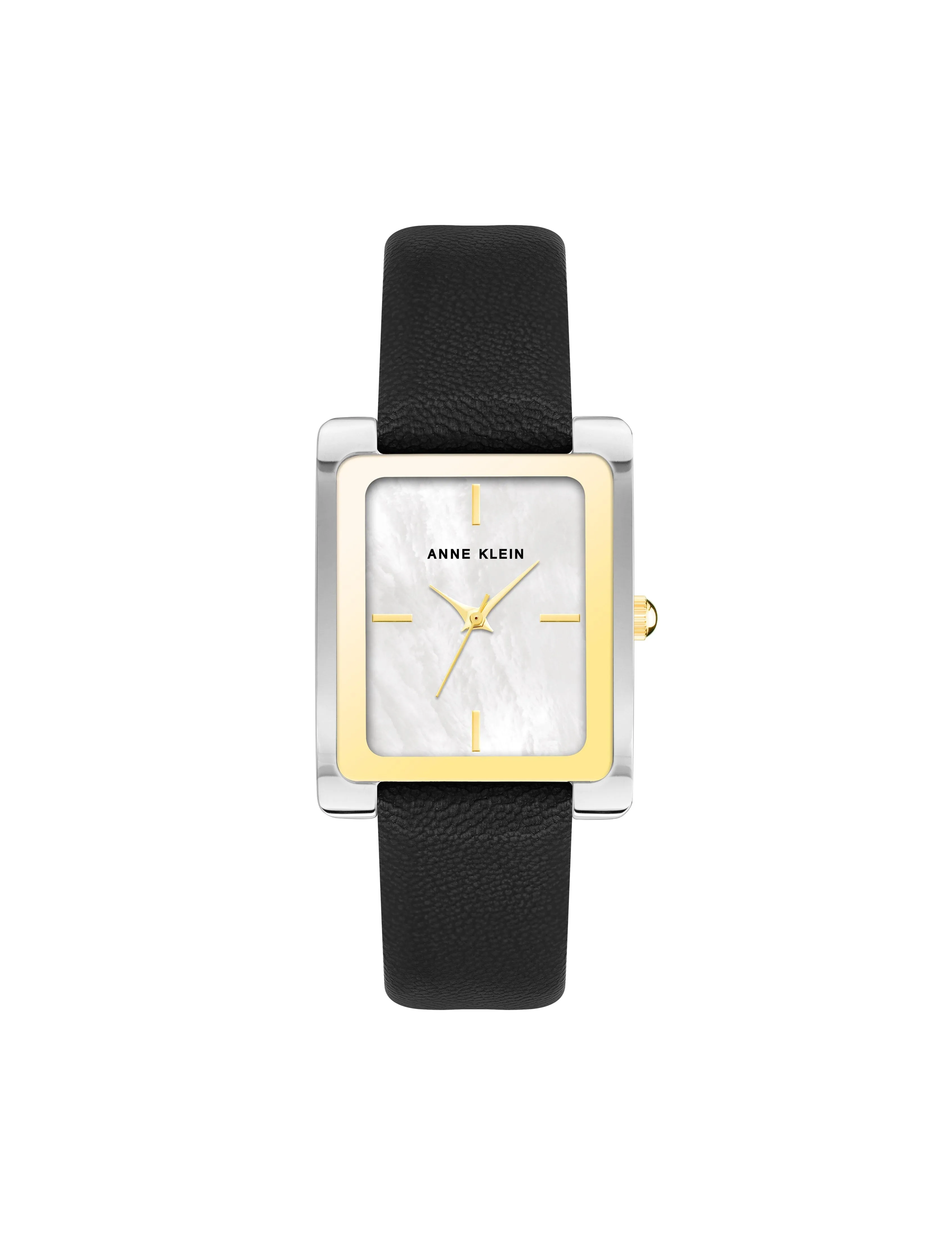 Rectangular Leather Strap Watch sold by Anne Klein