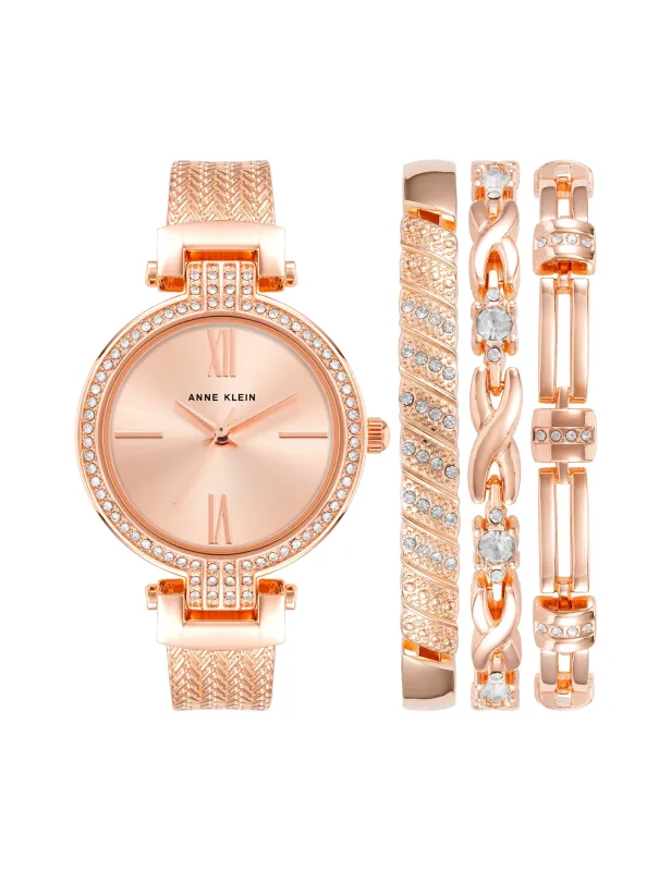 Showstopper Watch and Bracelet Set sold by Anne Klein