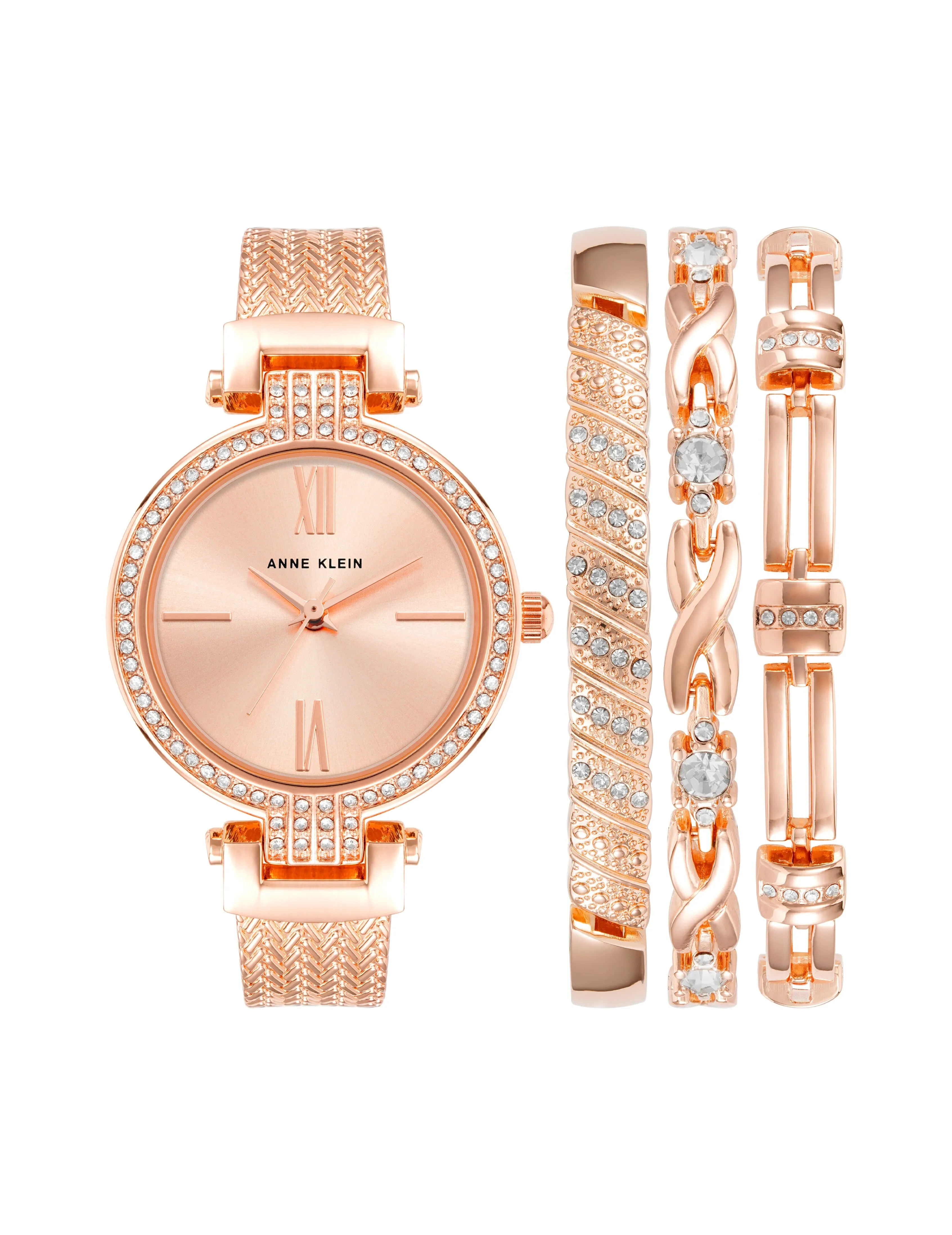Showstopper Watch and Bracelet Set sold by Anne Klein