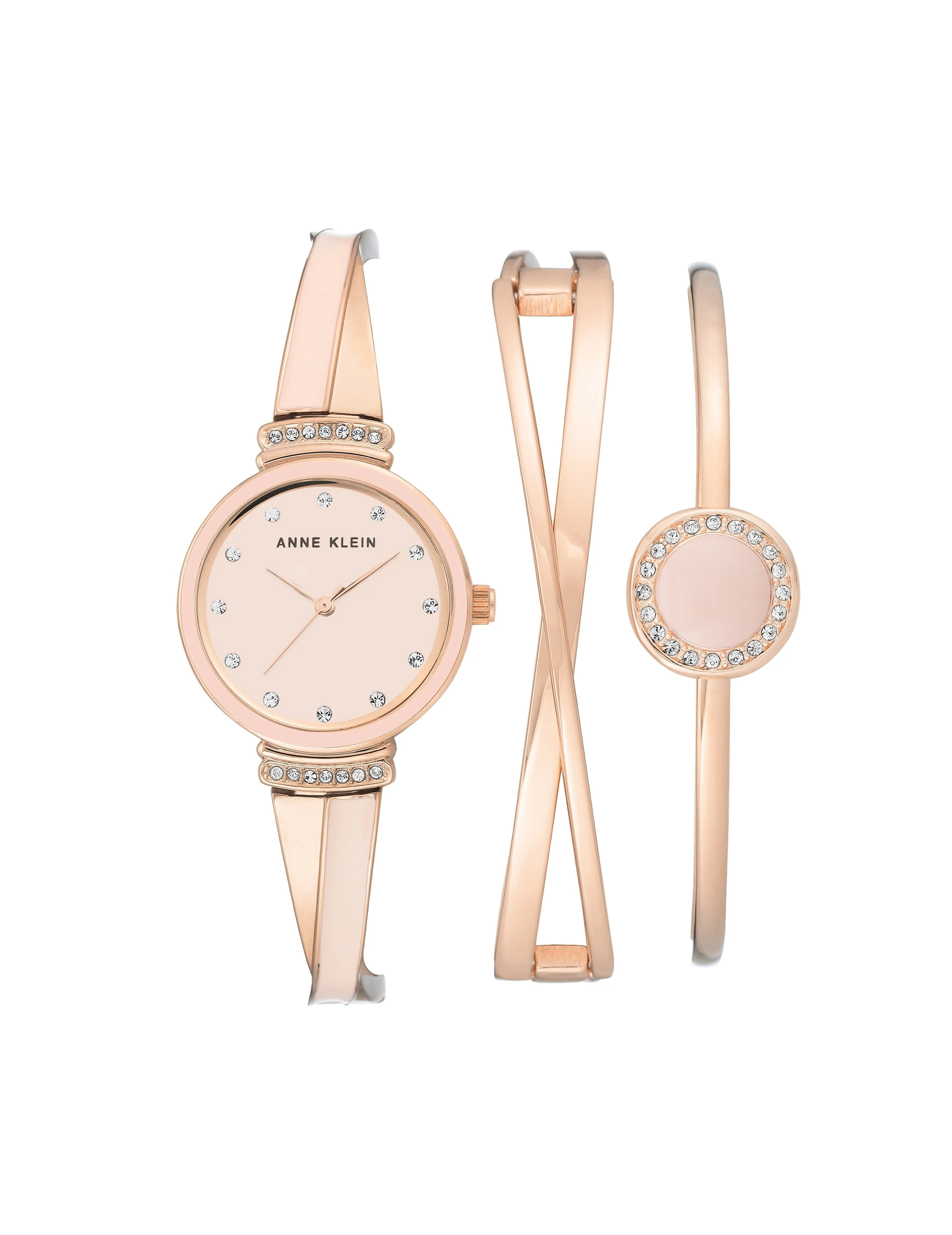Enamel Accented Watch and Bracelet Set sold by Anne Klein
