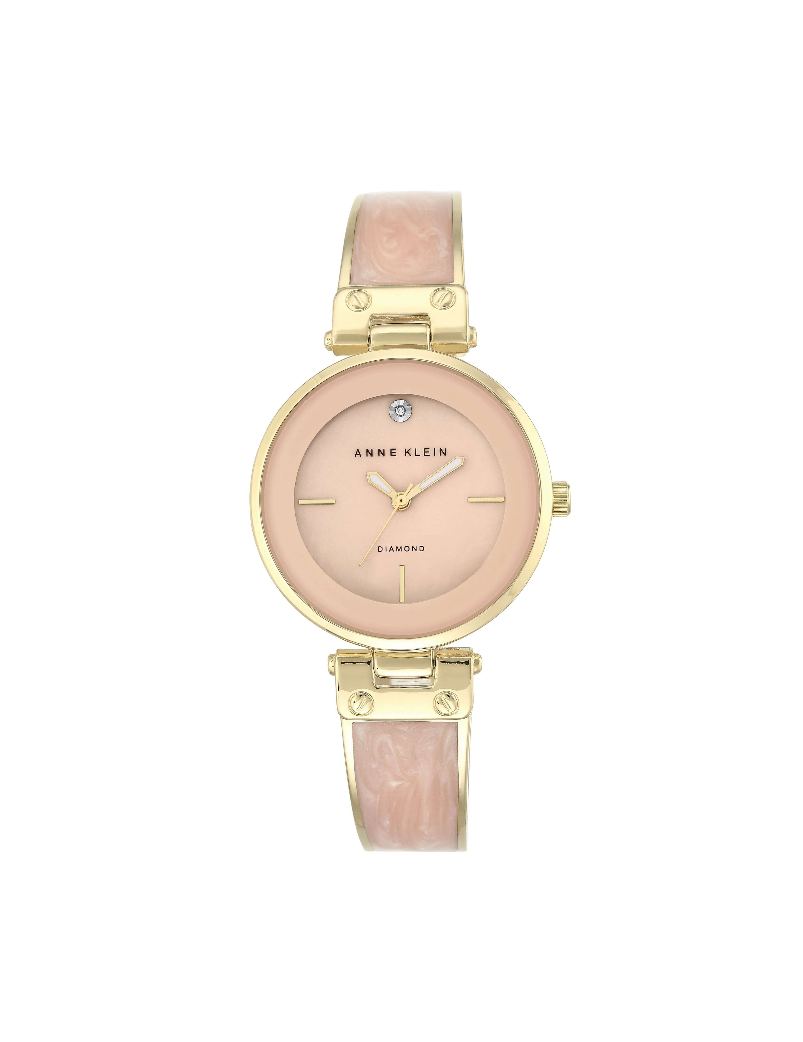 Diamond Accented Bangle Bracelet Watch sold by Anne Klein