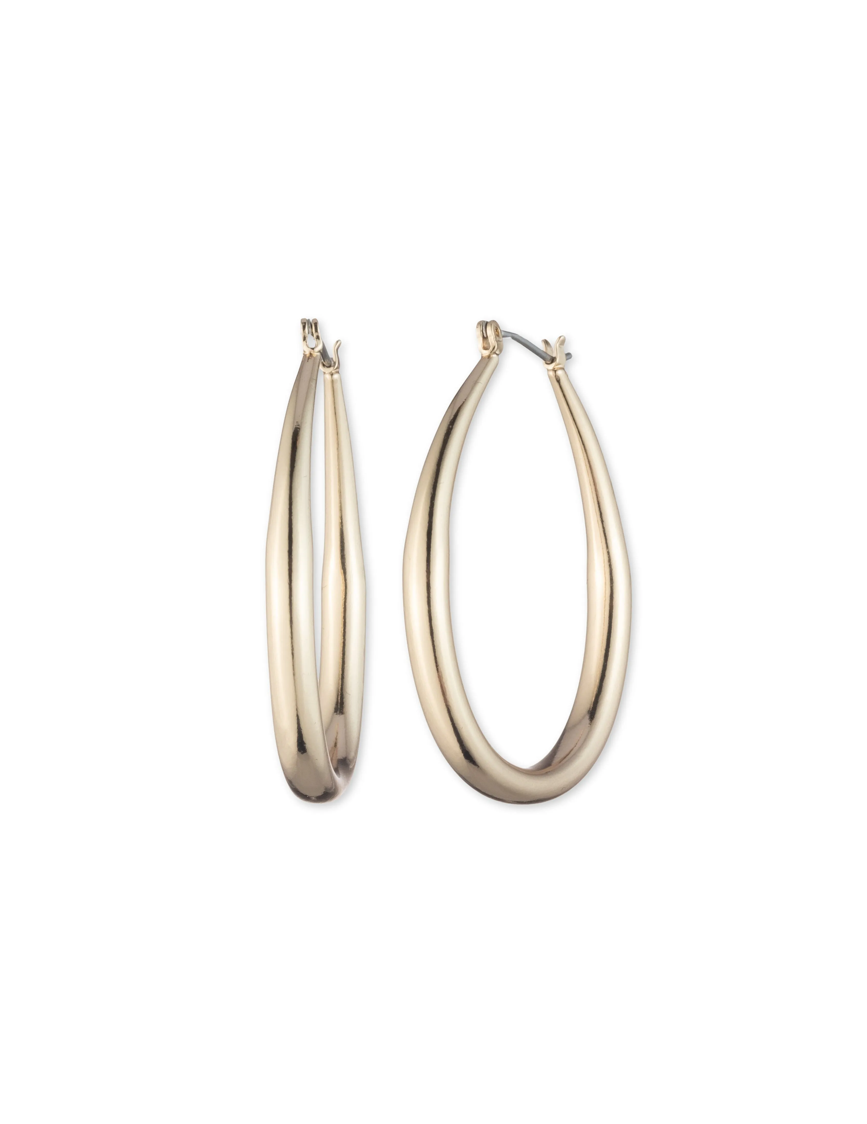 Tubular Gold-Tone Hoop Earrings sold by Anne Klein